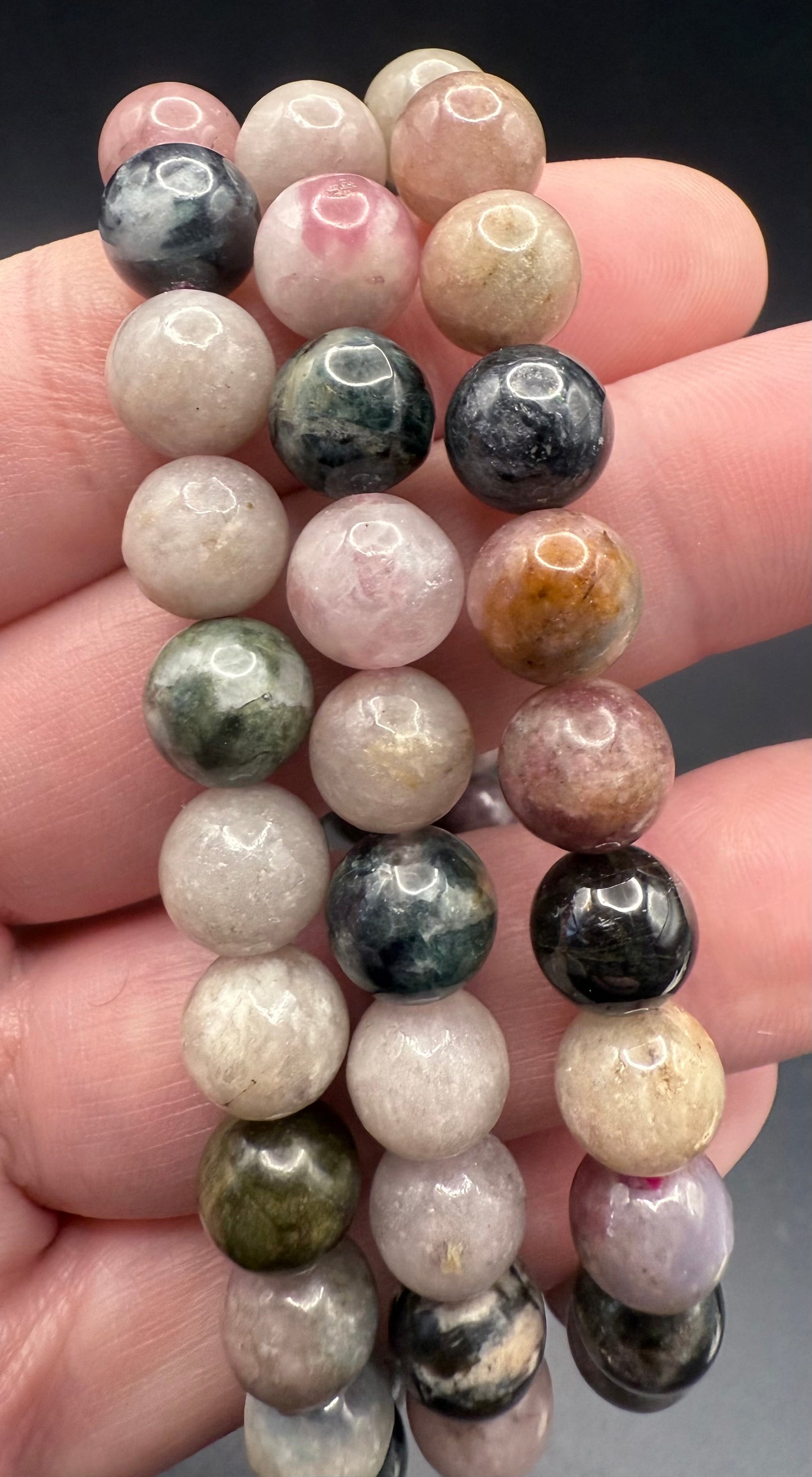 Mixed Tourmaline 8mm Bracelet