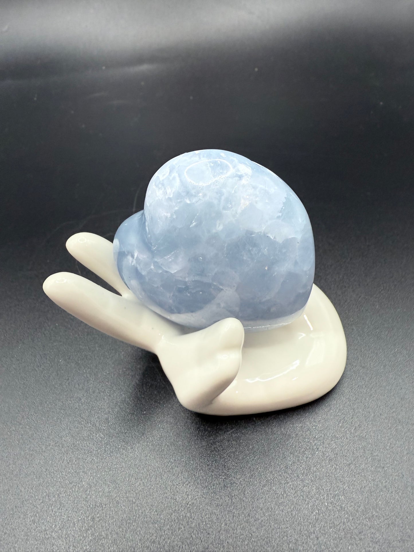 Blue Celestite Heart โ 5cm