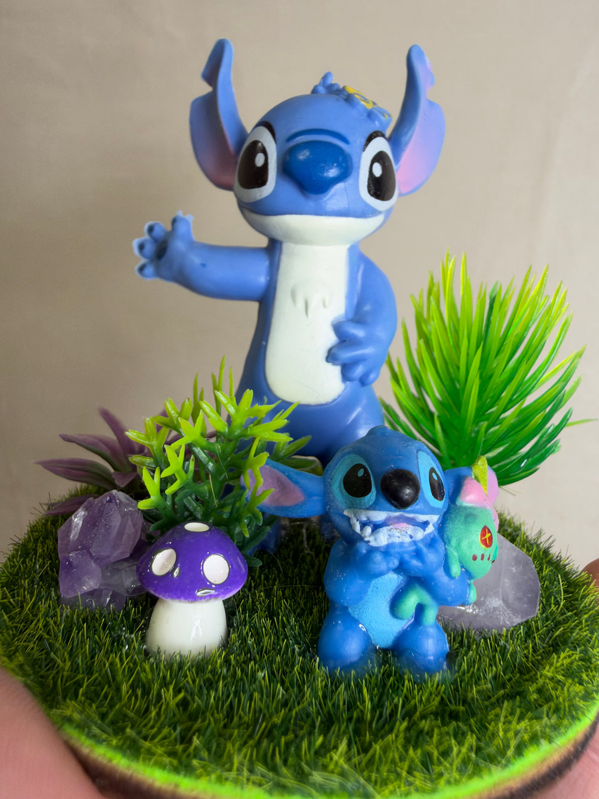 Stitch & Scrump Amethyst Crystal Garden – 6cm