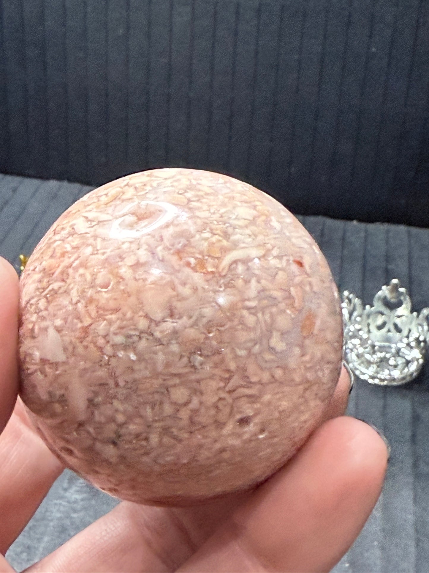 Pink Agate/ Pink Petal Sphere 5cm