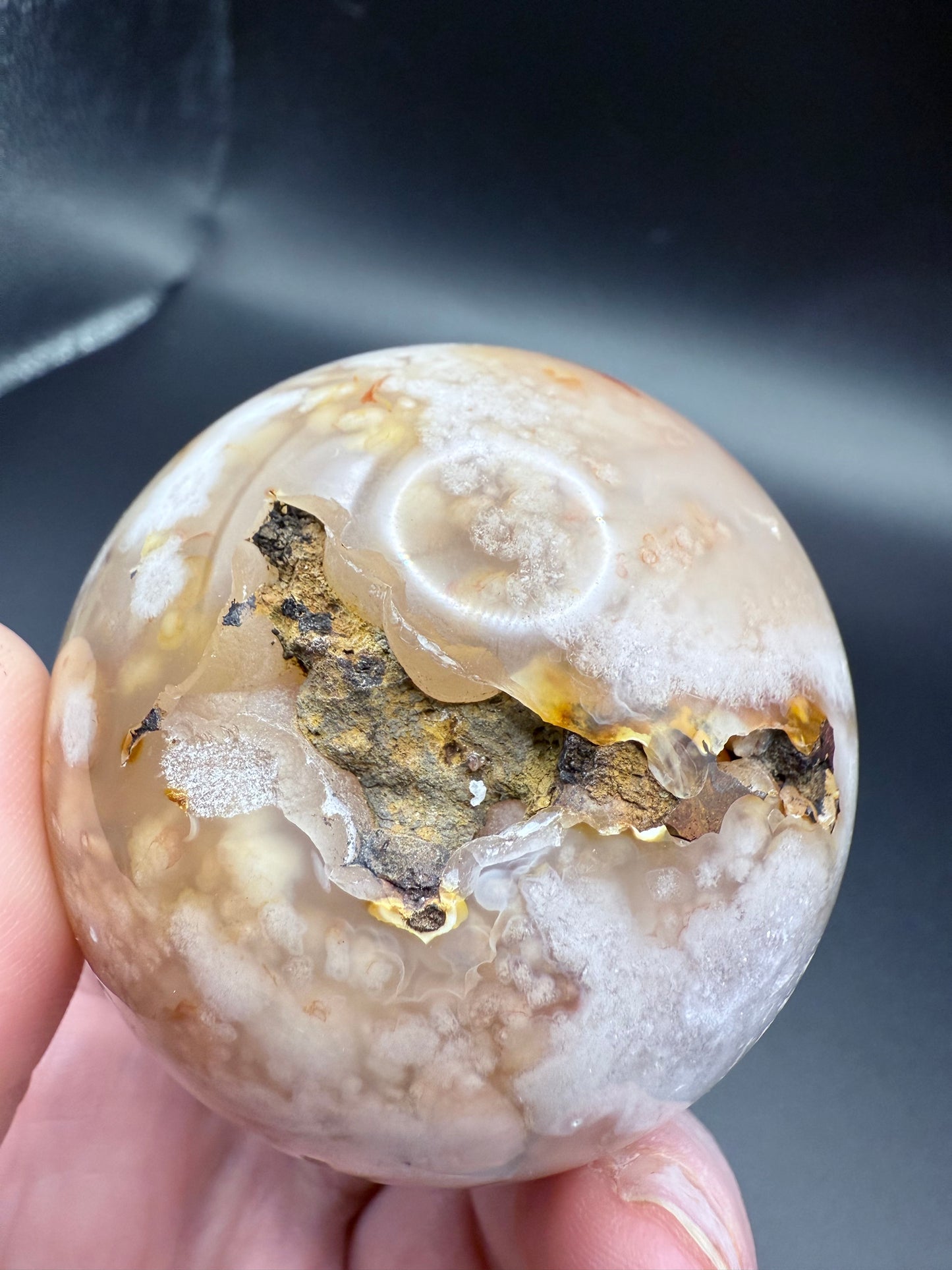 Flower Agate Sphere