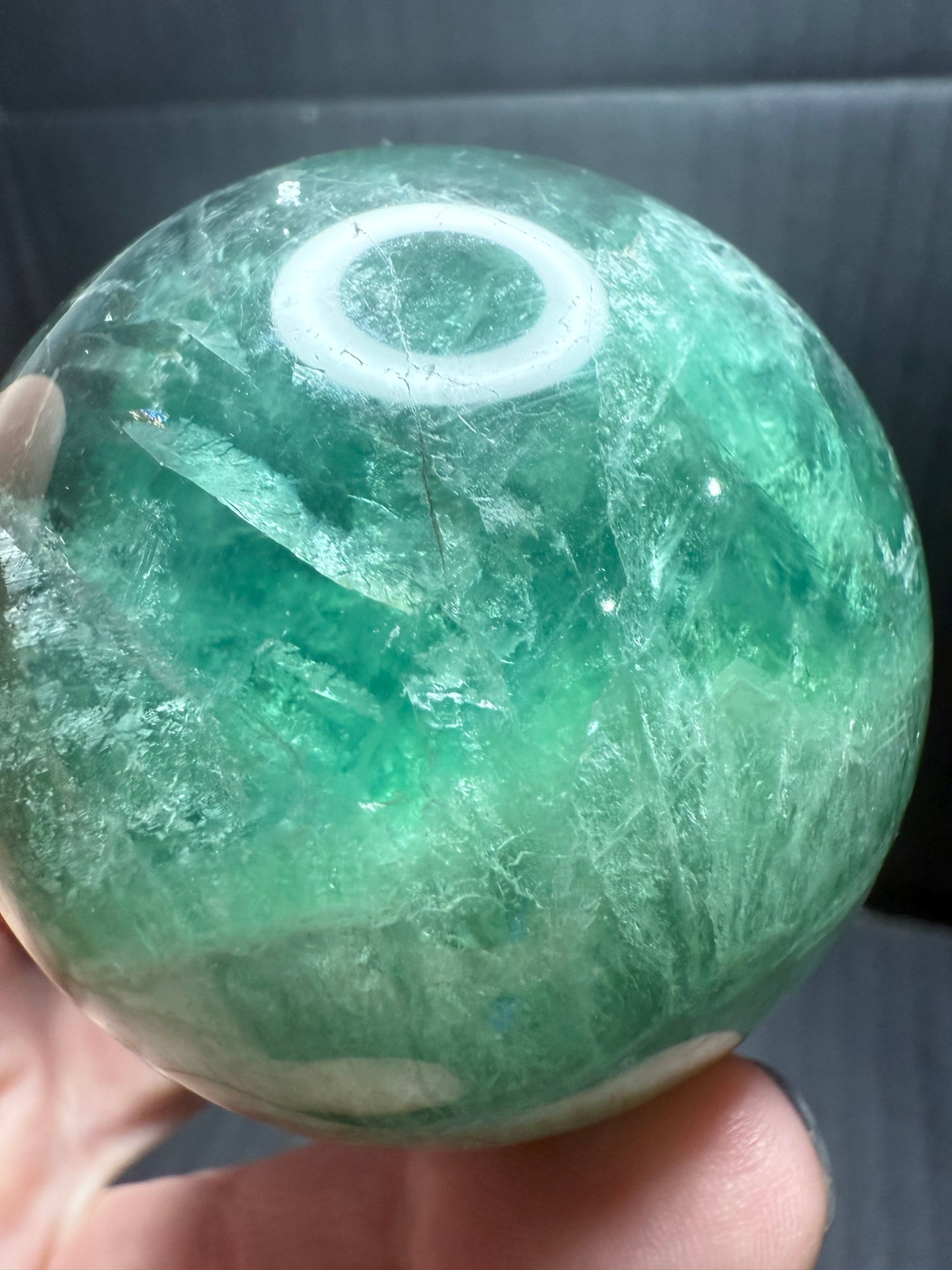 Green Fluorite Sphere