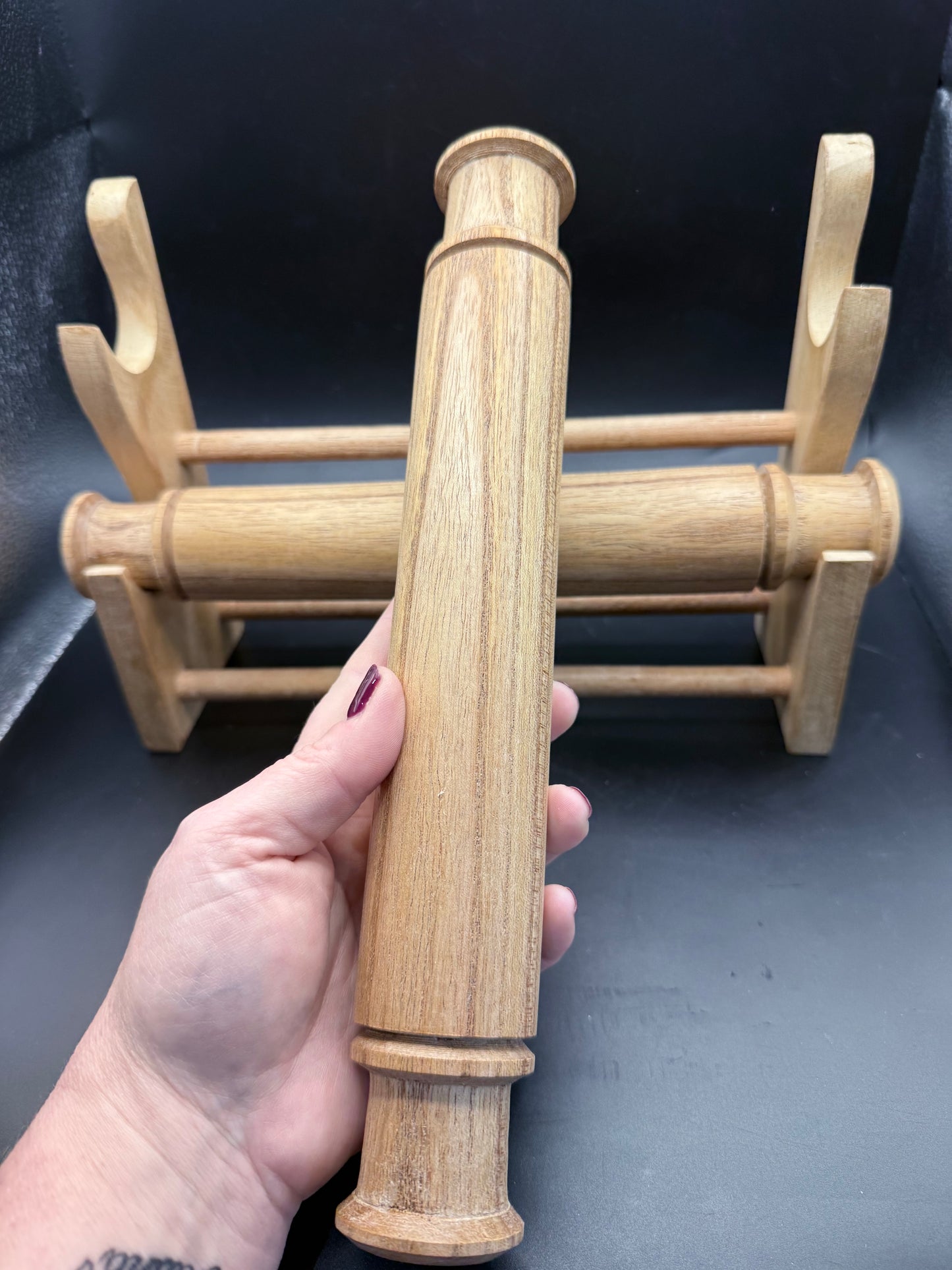 Natural Wooden Bracelet & Display Stand ā 2 Tier