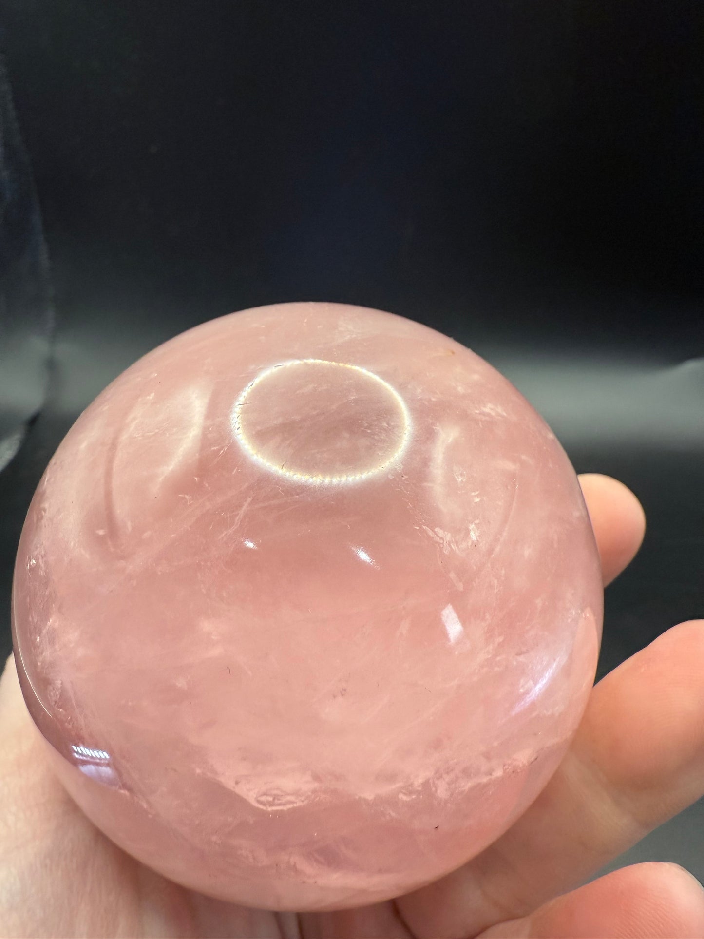 Big Bright Pink Rose Quartz Sphere