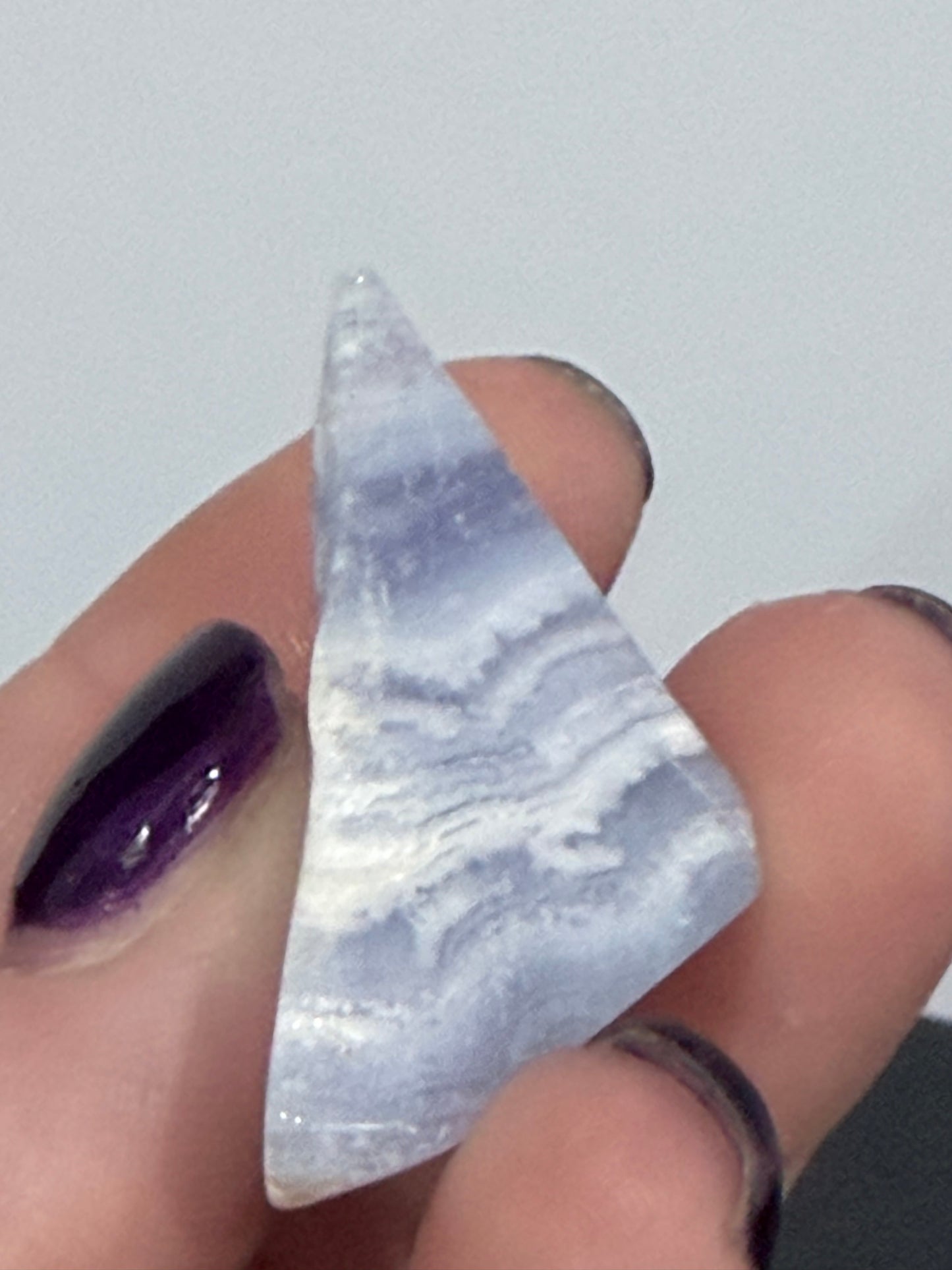 Blue Lace Agate Mini Freeform with Druzy F