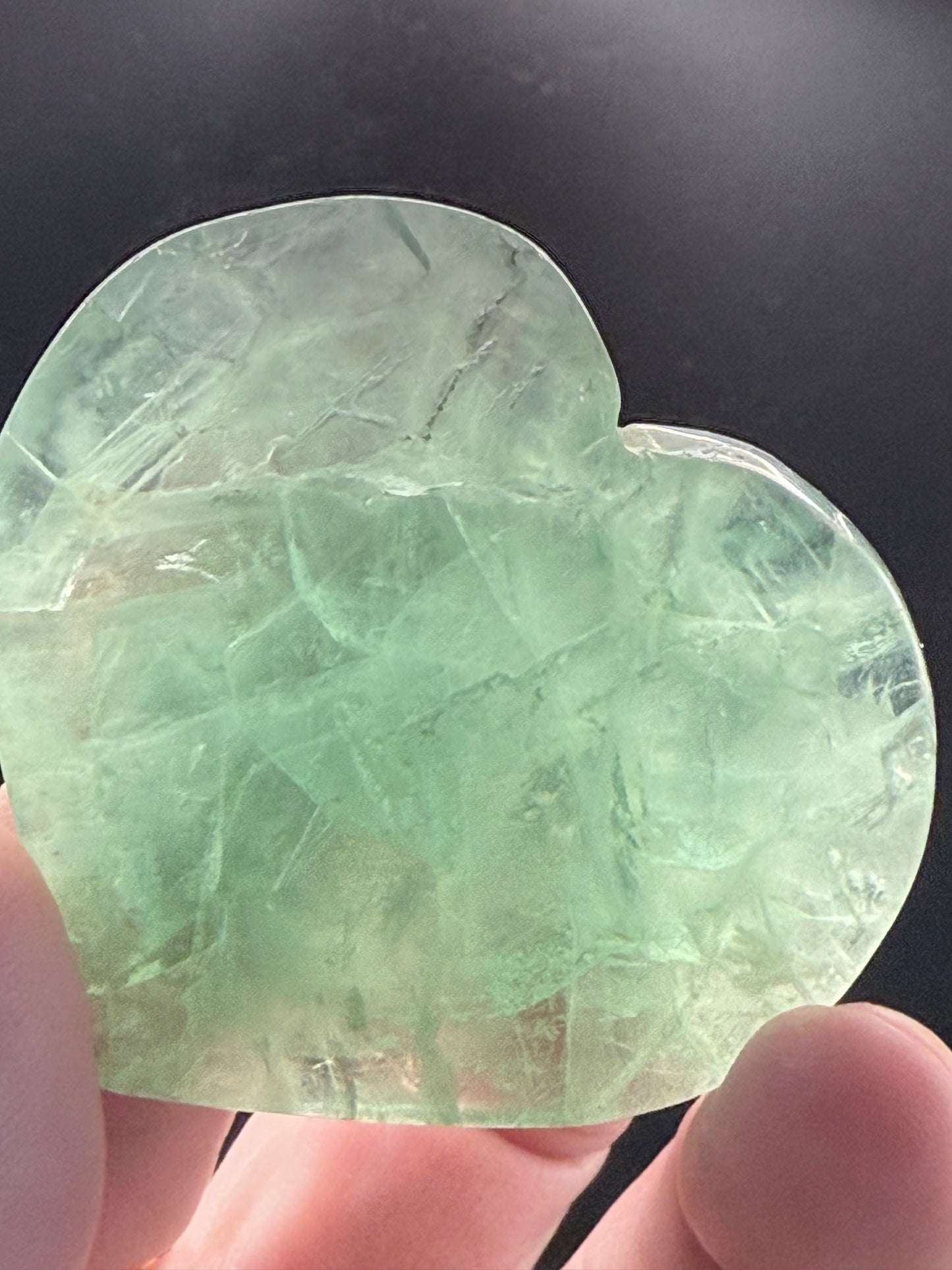 Free standing Fluorite Hearts