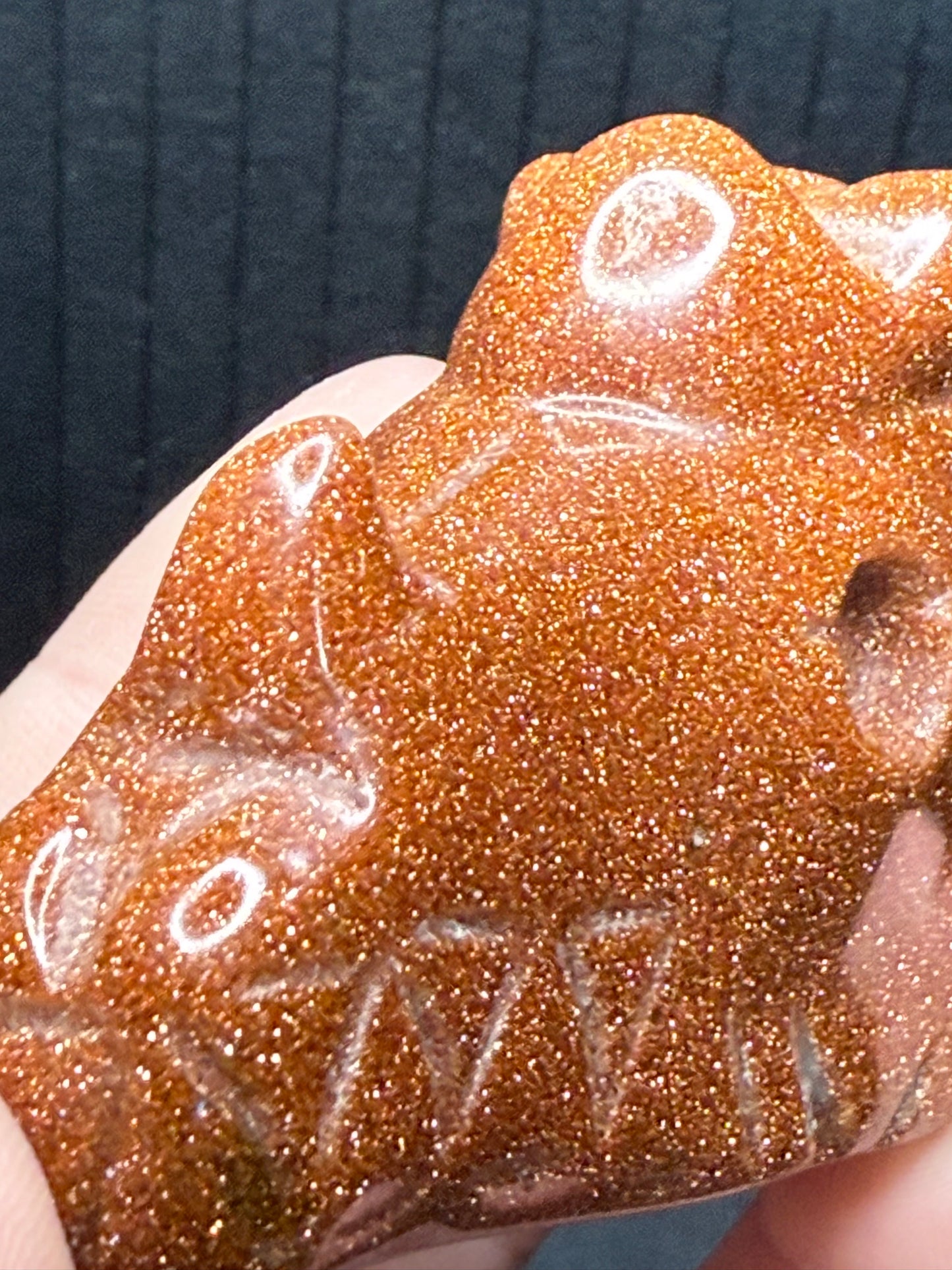 Goldstone Unicorn Head