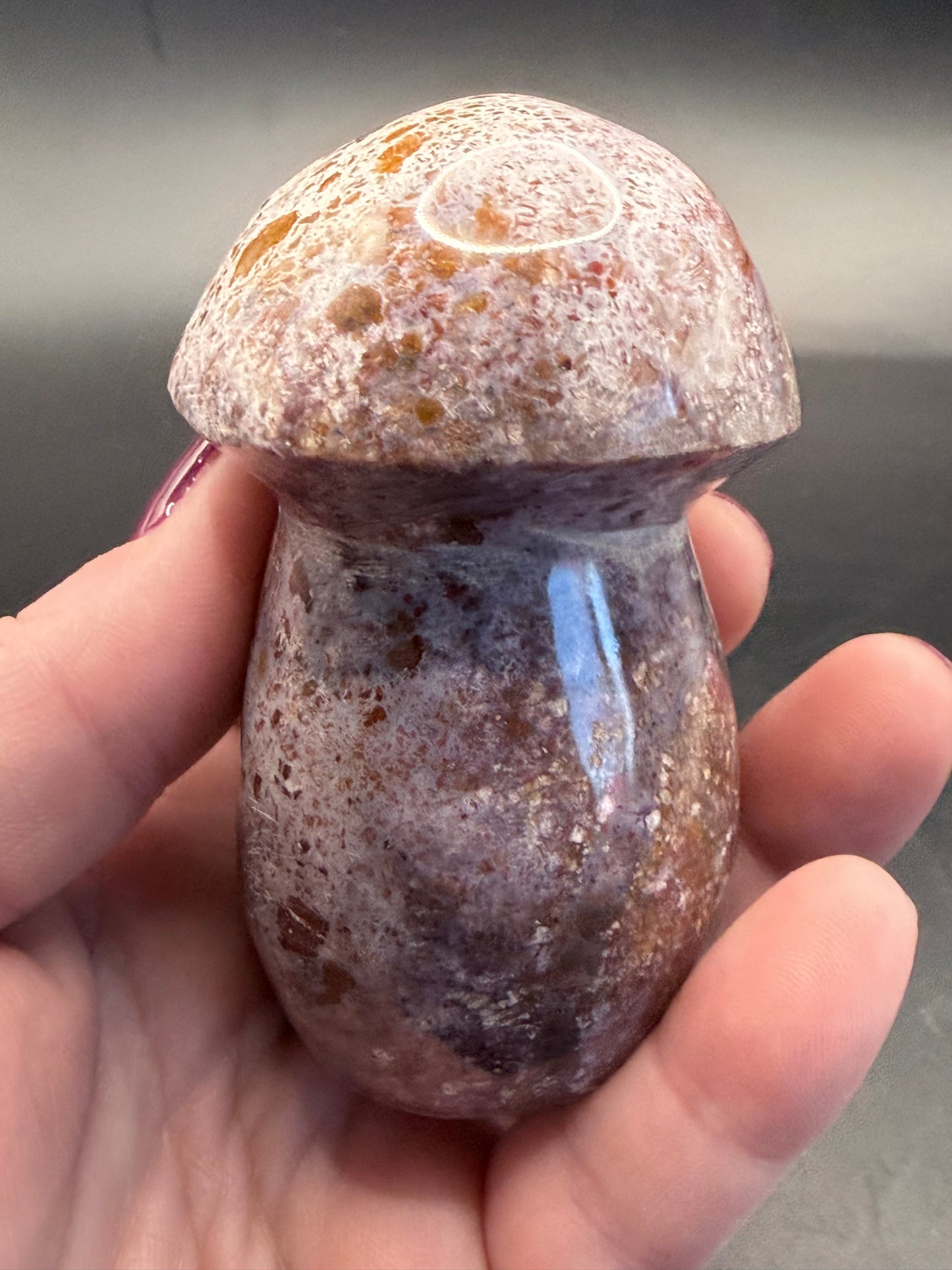 Ocean Jasper Mushroom Carving