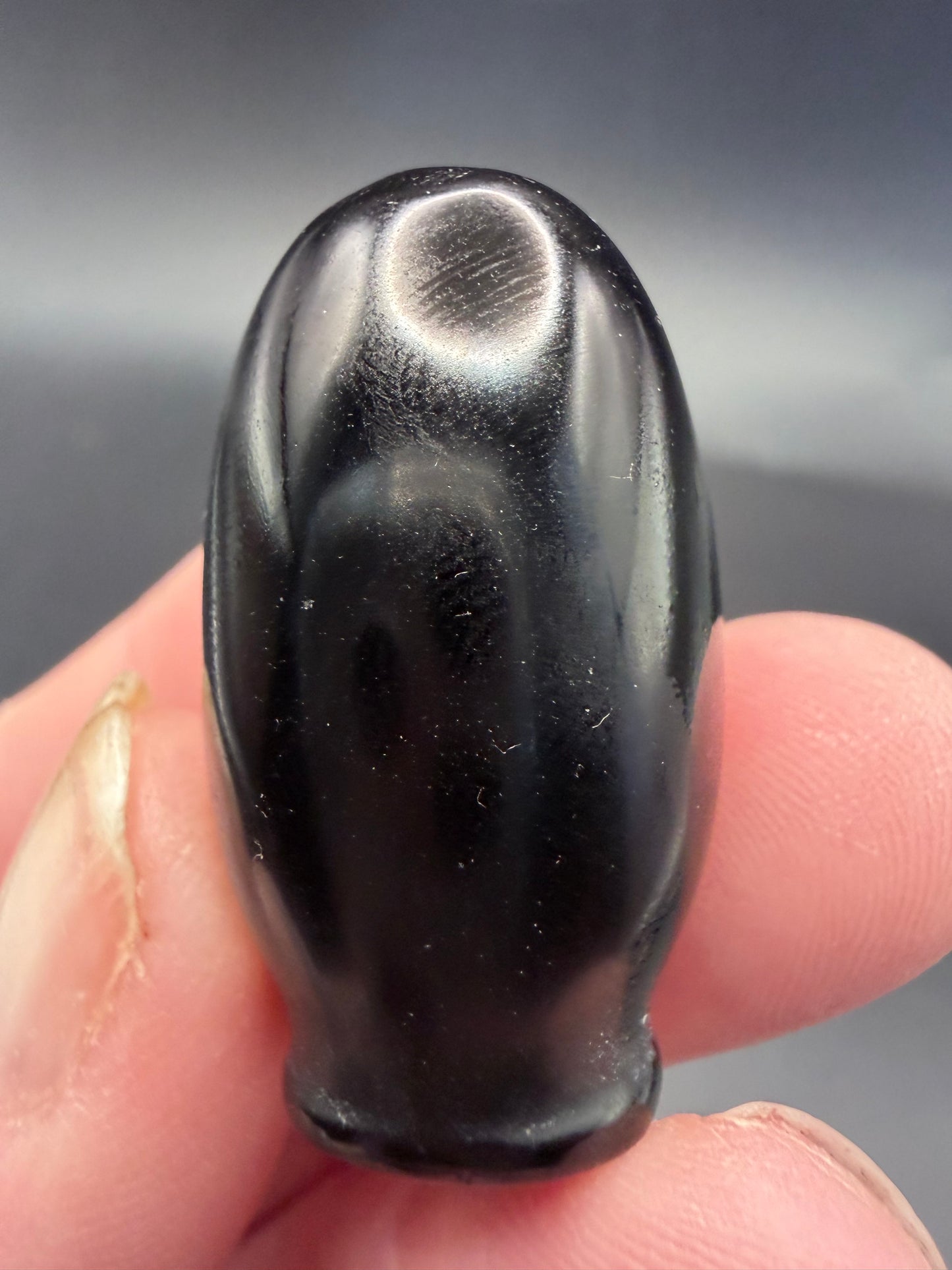 Black Obsidian Source of Life Carving