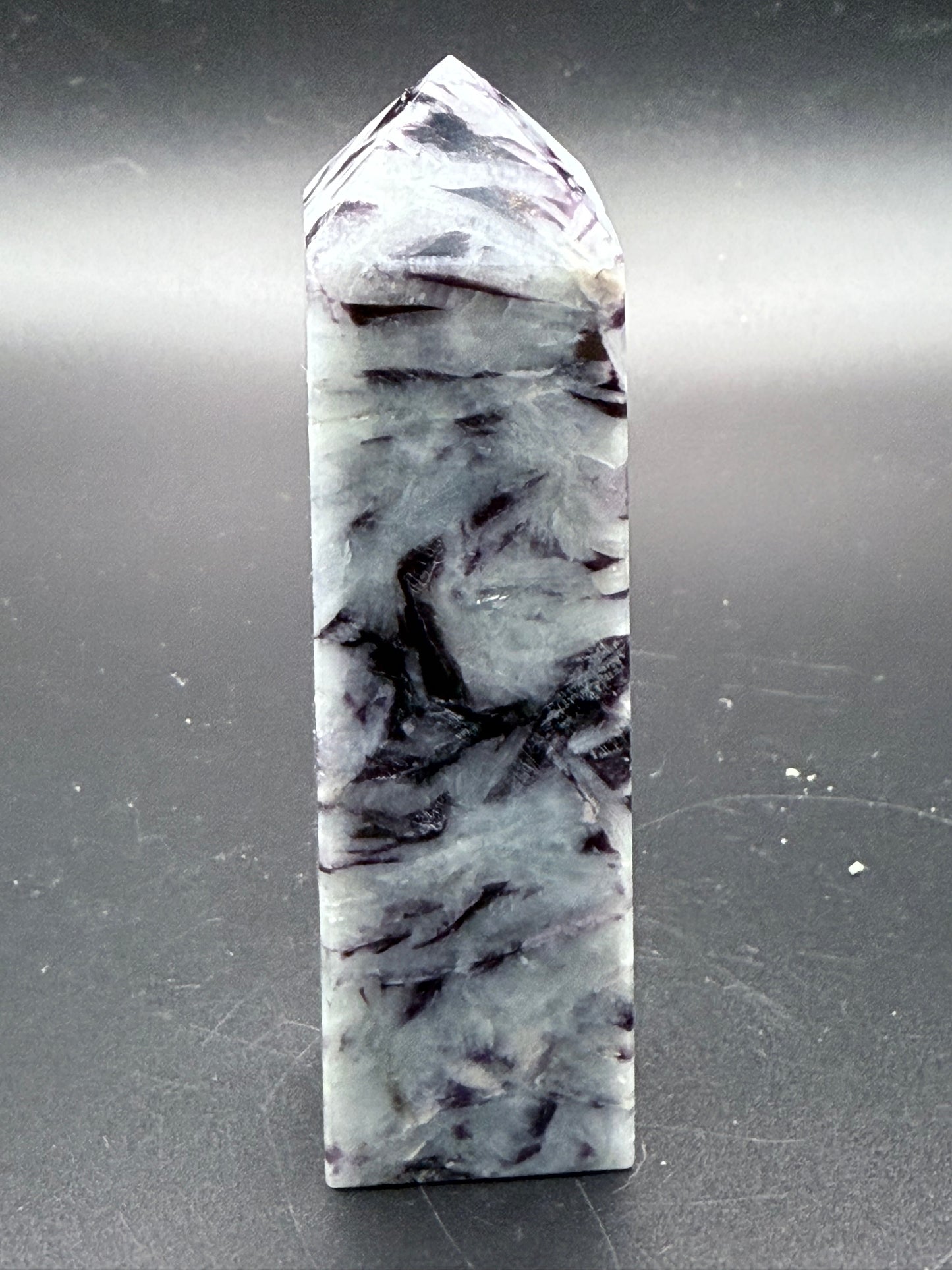 Aquamarine with Lepidolite and Mica Tower RARE