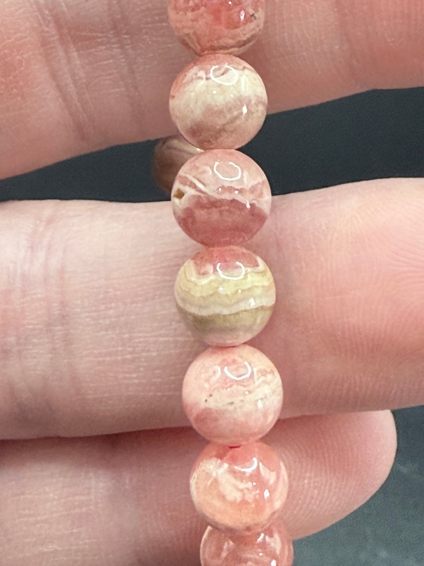 High Quality Rhodochrosite Bracelet โ 7mm