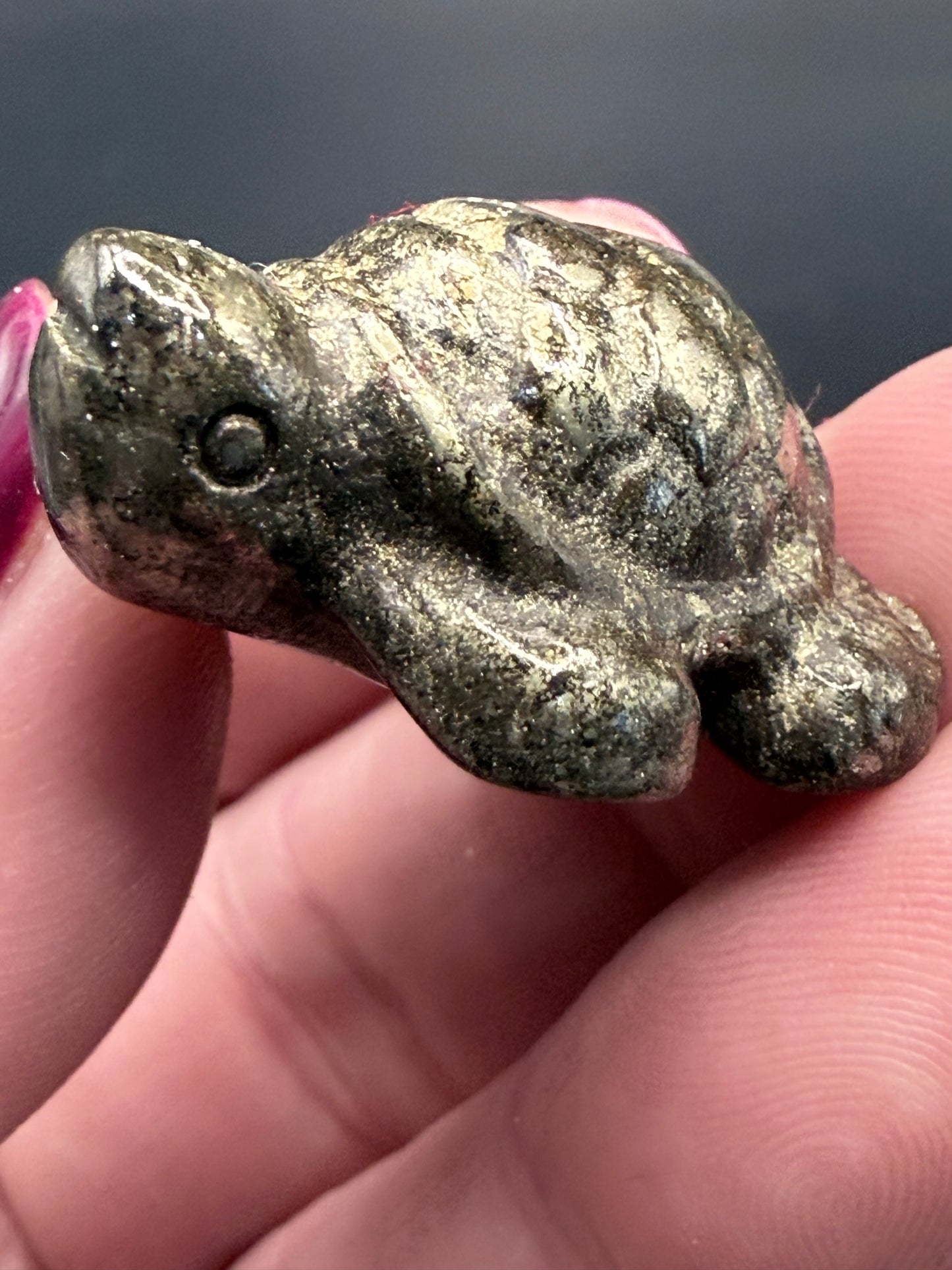Pyrite Turtle β Strength, Luck & Protection