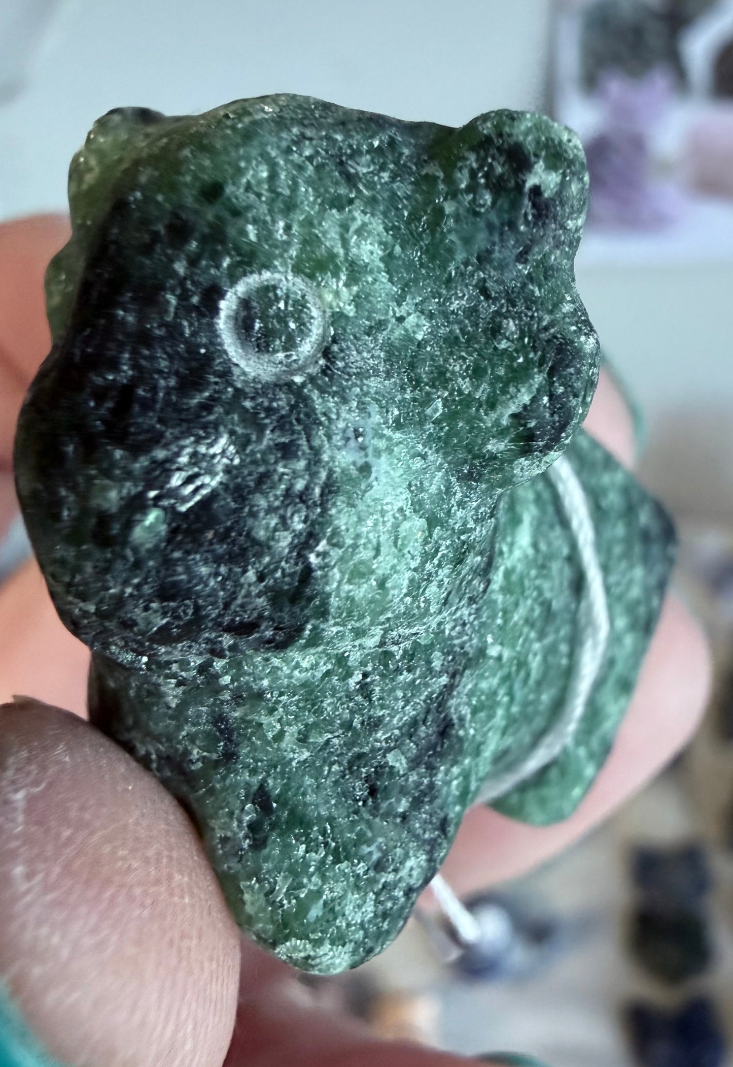 Mini Zoisite Highland Cow Crystal Carving