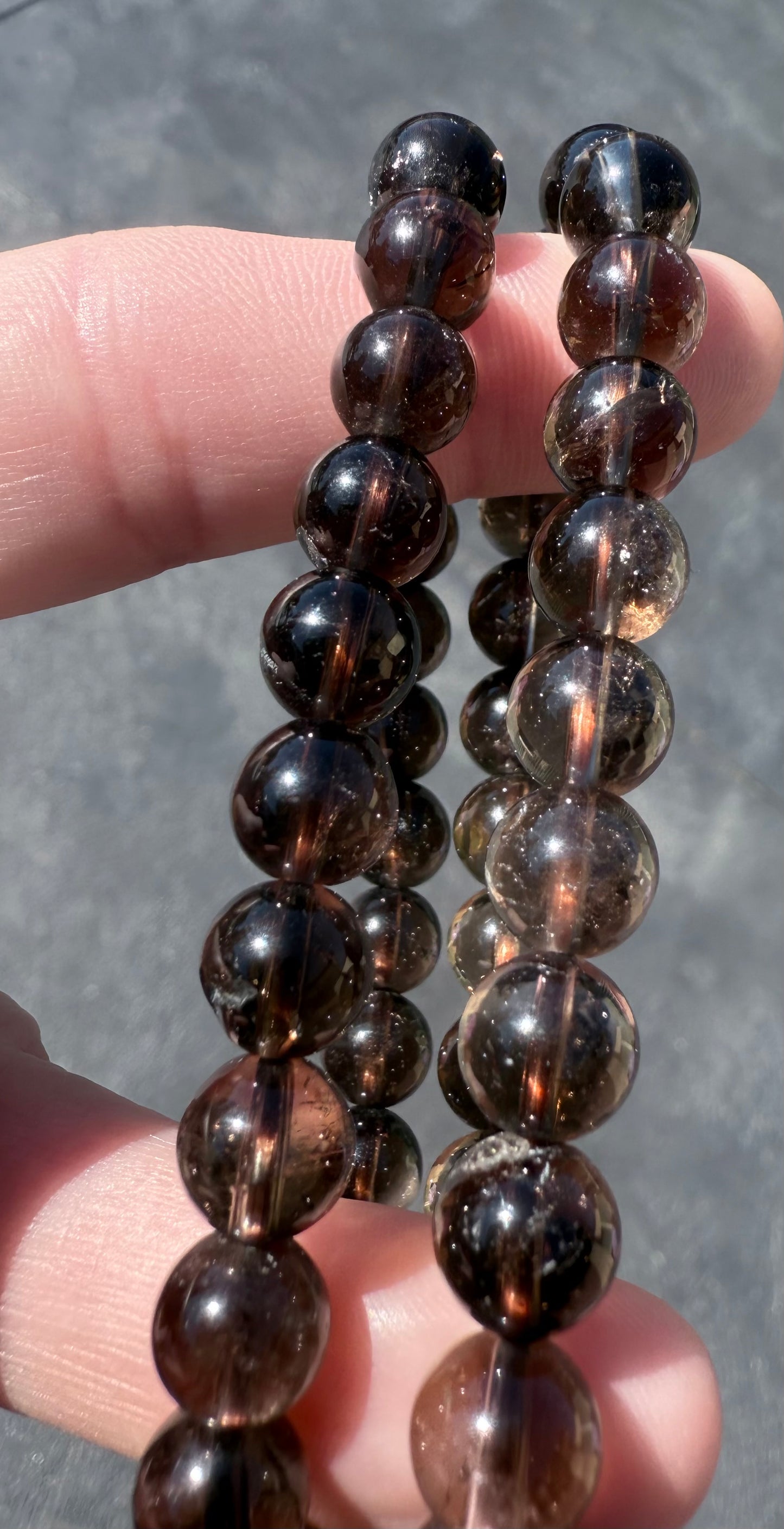 Smoky Quartz 8mm Bracelet