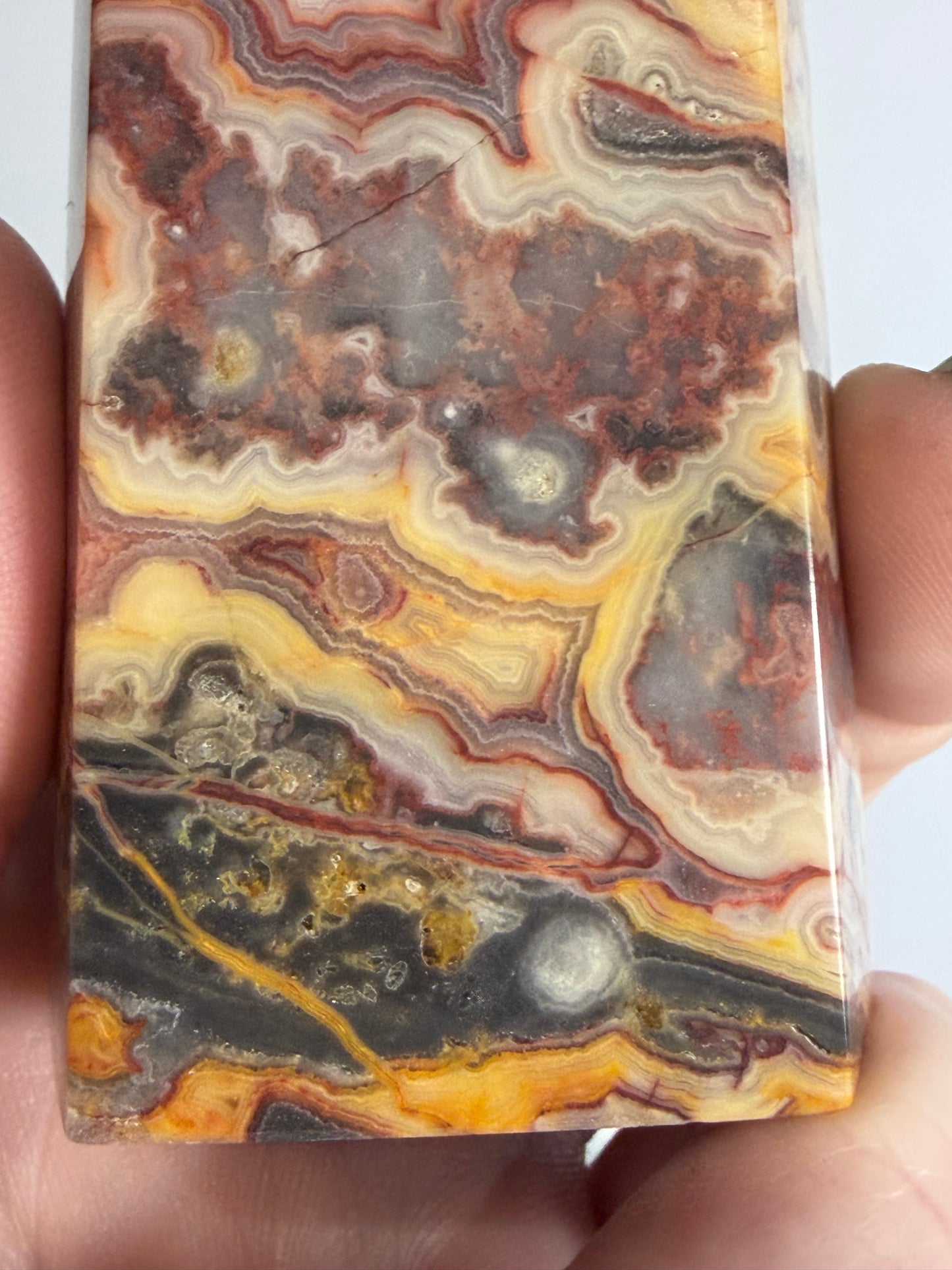 Crazy Lace Agate Tower – C -