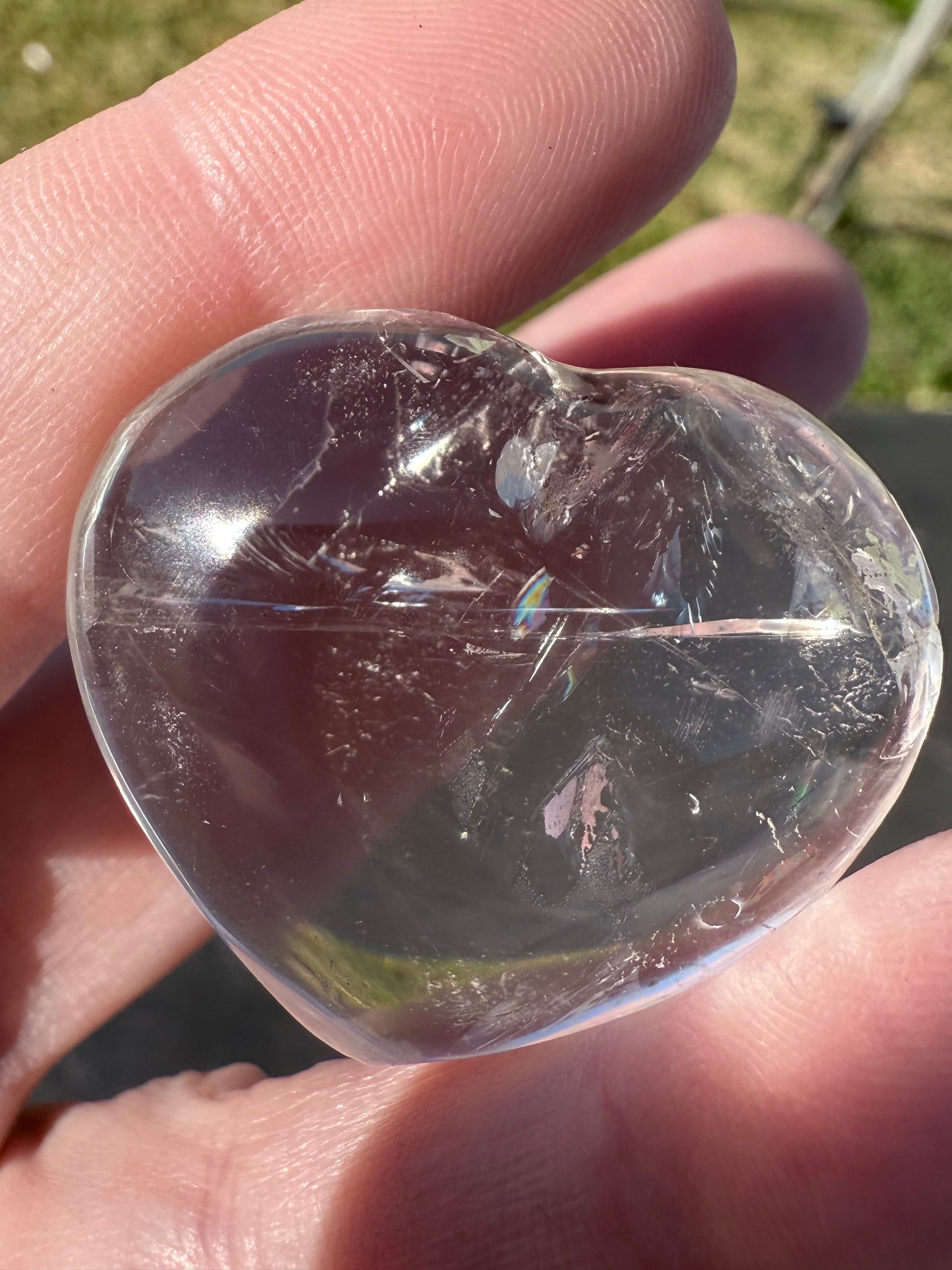 Clear Quartz Heart – 3cm (Intuitively Chosen)