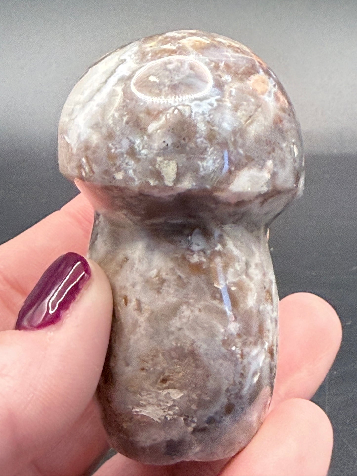 Ocean Jasper Mushroom Carving