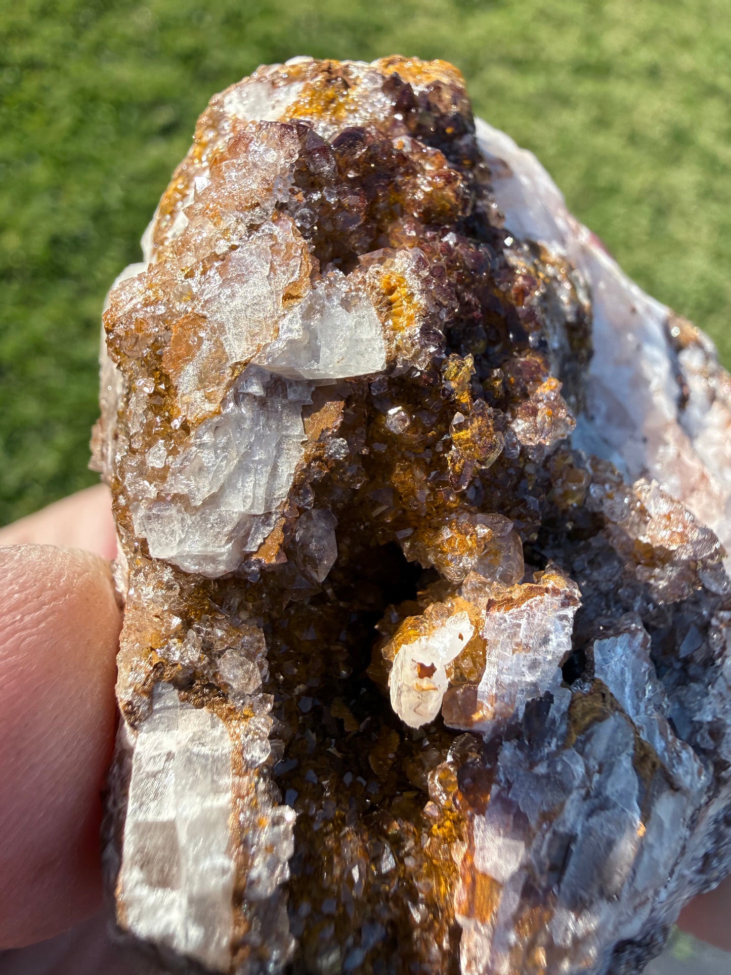 ✨ Manganese with Quartz Cluster