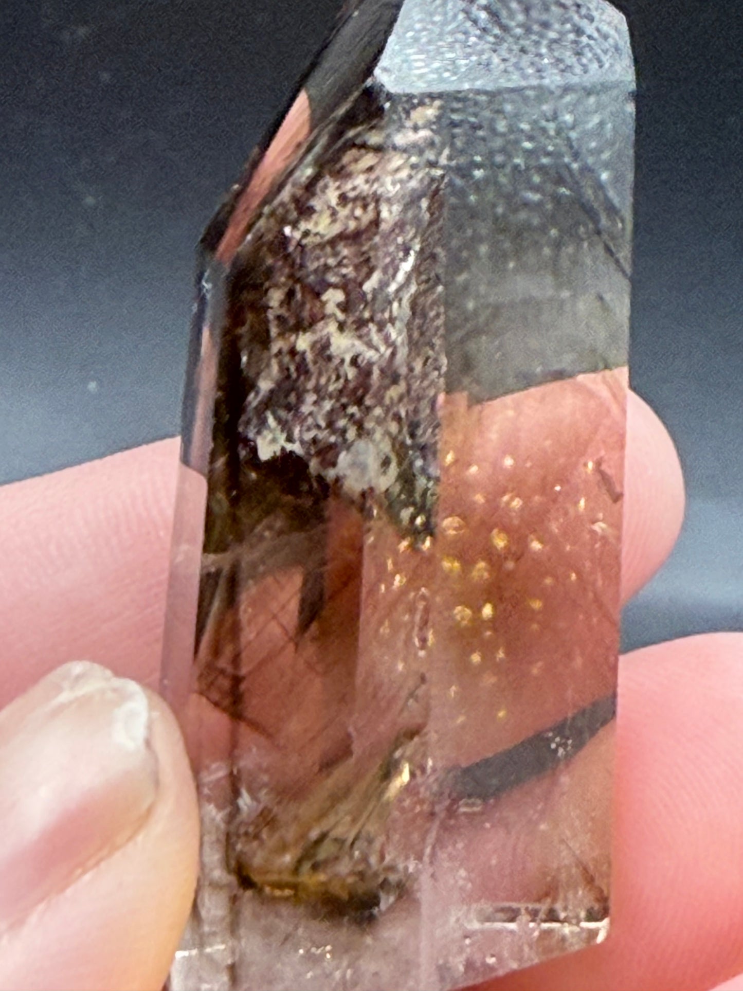 Smoky Quartz Phantom Tower