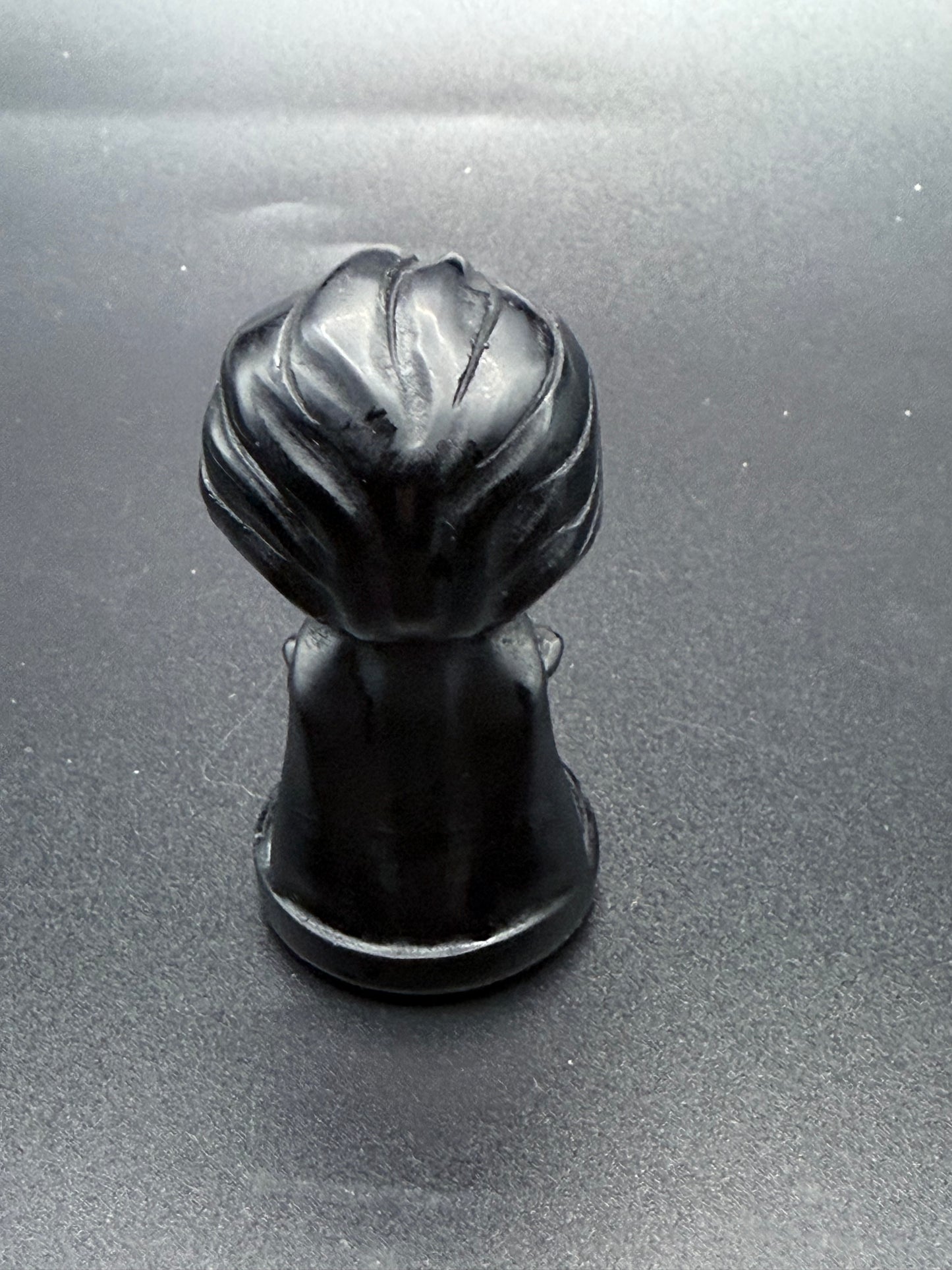Black Obsidian Superman Carving