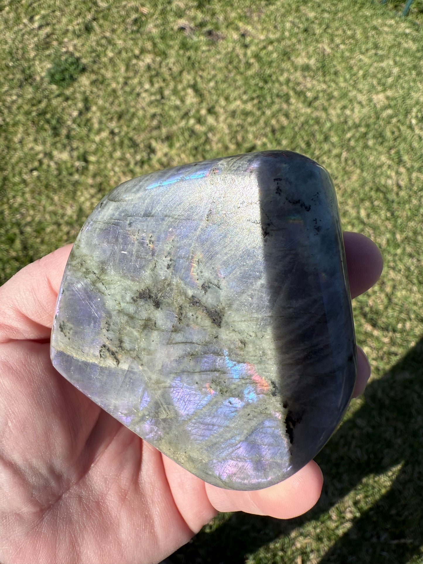 Polished Purple Flash Labradorite Freeform
