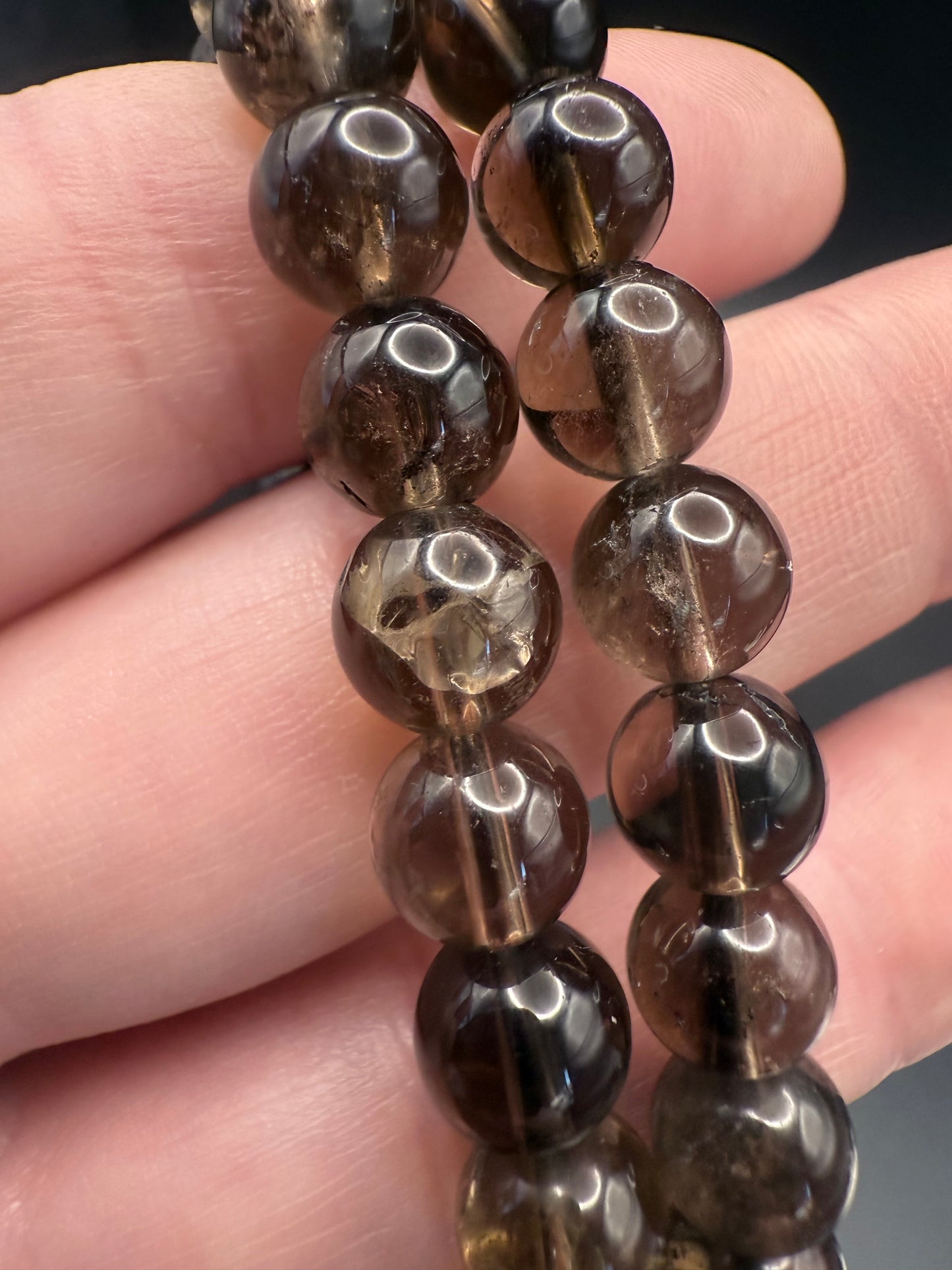 Smoky Quartz 8mm Bracelet