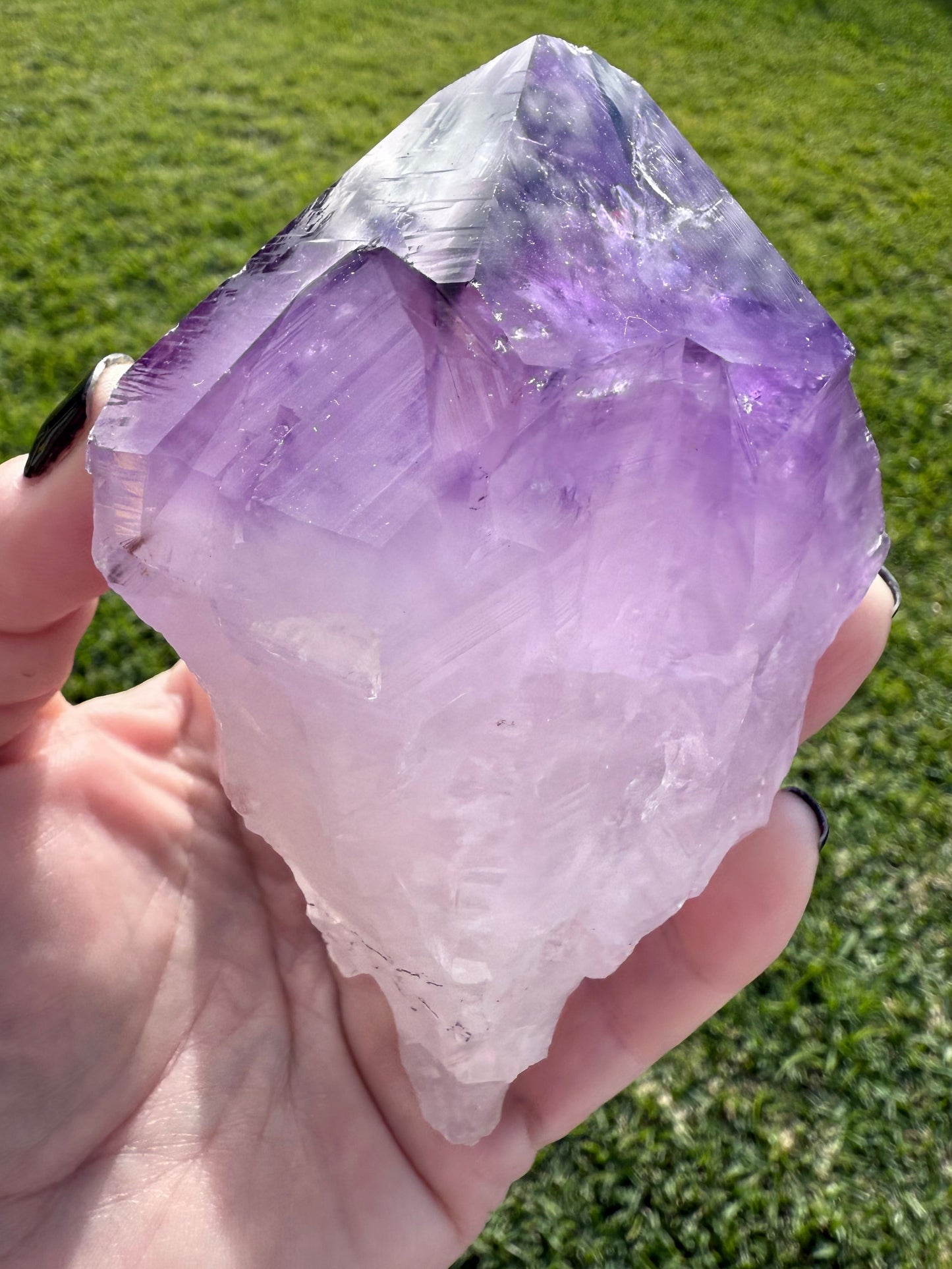 Amethyst Tooth with Custom made stand - Crystal wonderland By Lisa
