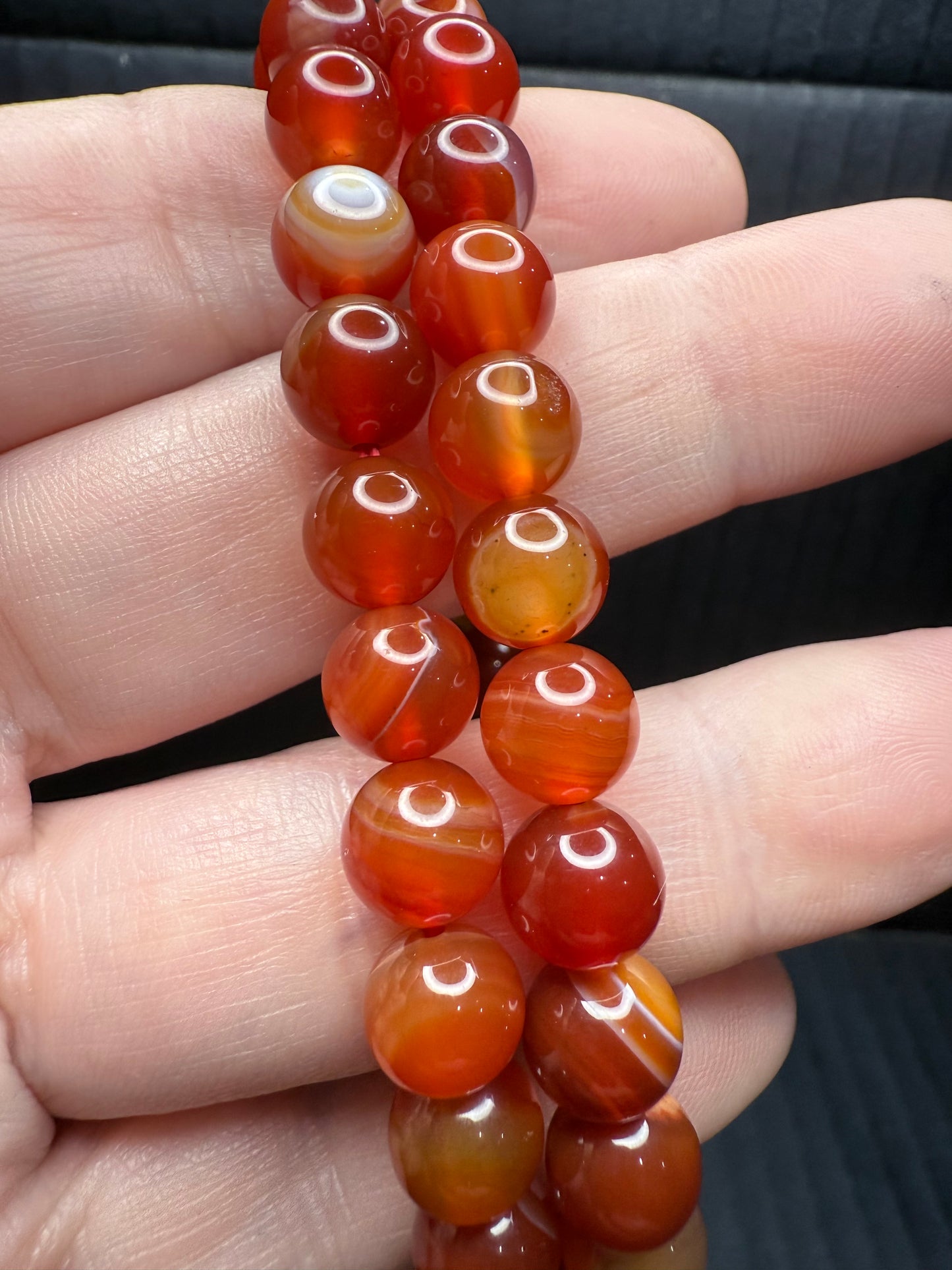 Red Sardonyx bracelet 8mm