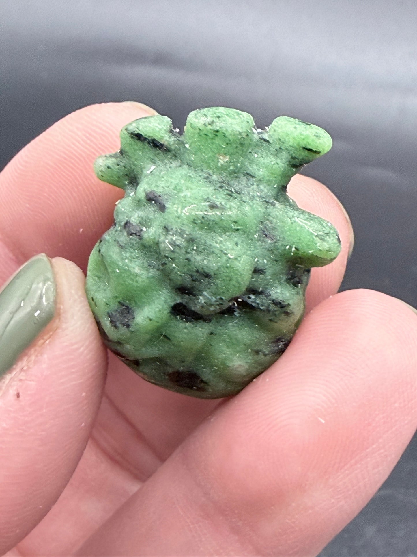 Ruby in Zoisite Anatomical Heart – 2.6cm