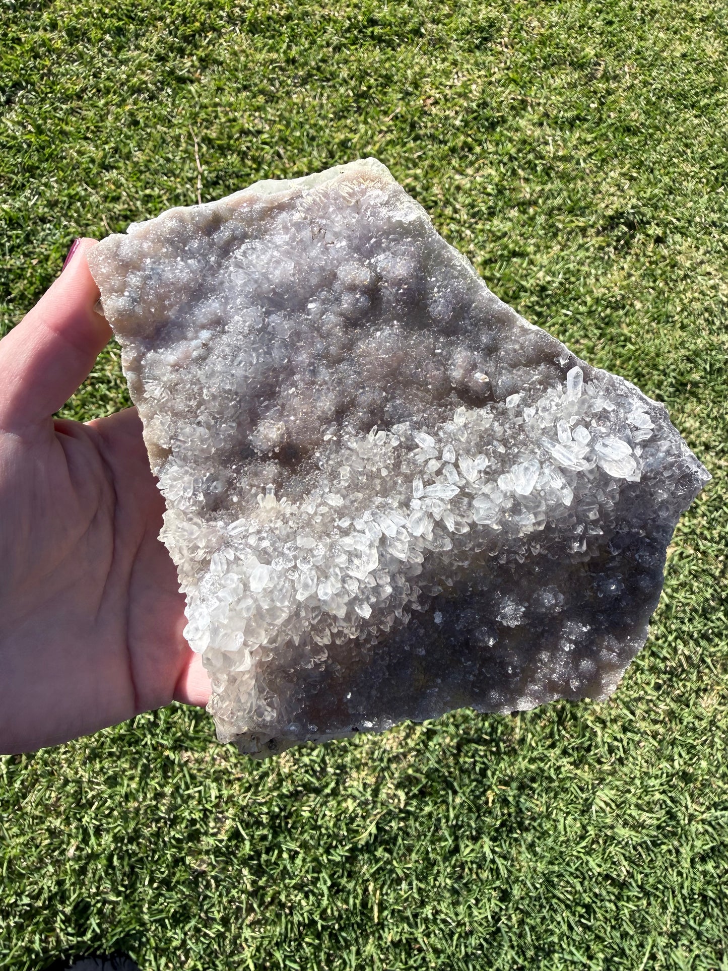 Flower Amethyst Cluster Plate