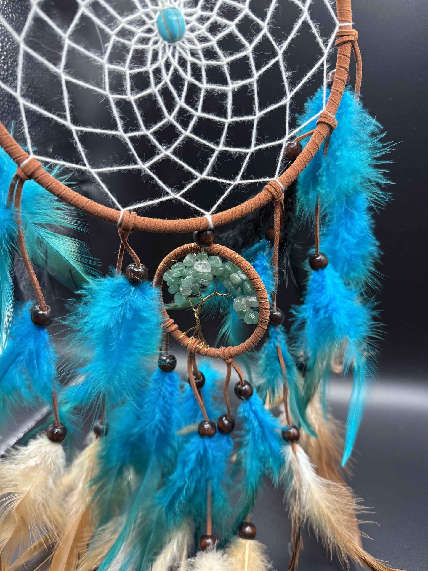 Crystal Dreamcatcher with Aventurine Tree of Life โ 50cm