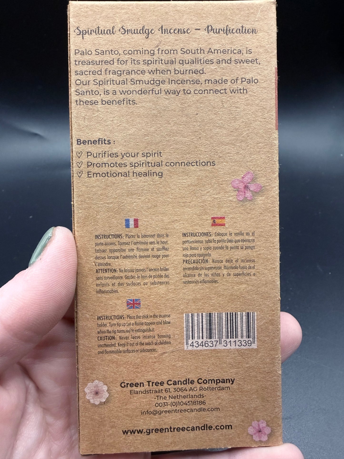 Palo Santo for Purification Smudge Incense 8 Short Sticks