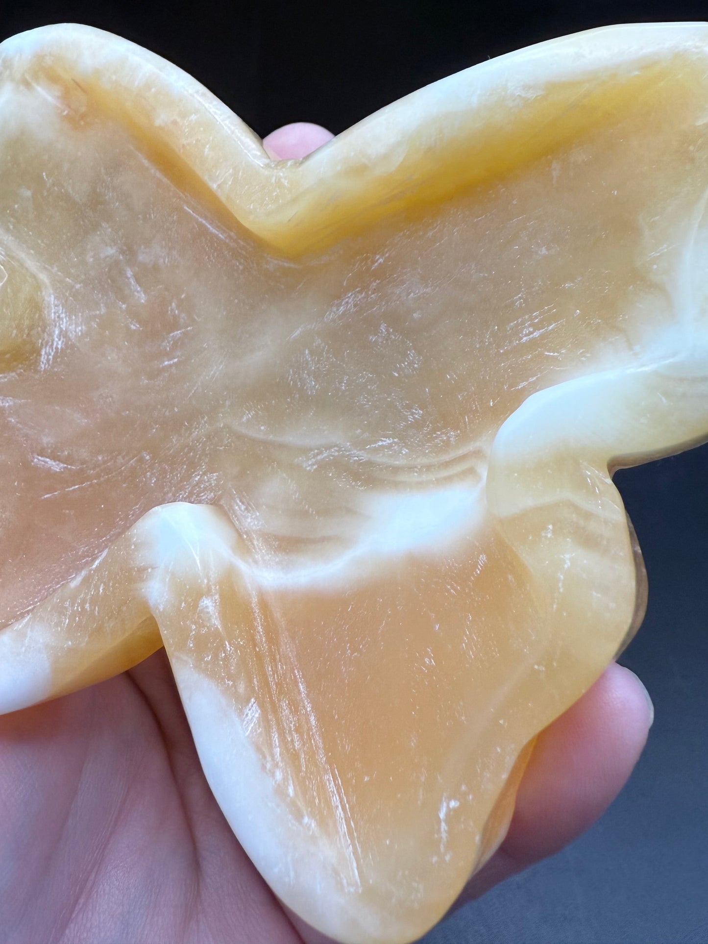 Yellow Calcite Butterfly Dish - Crystal wonderland By Lisa