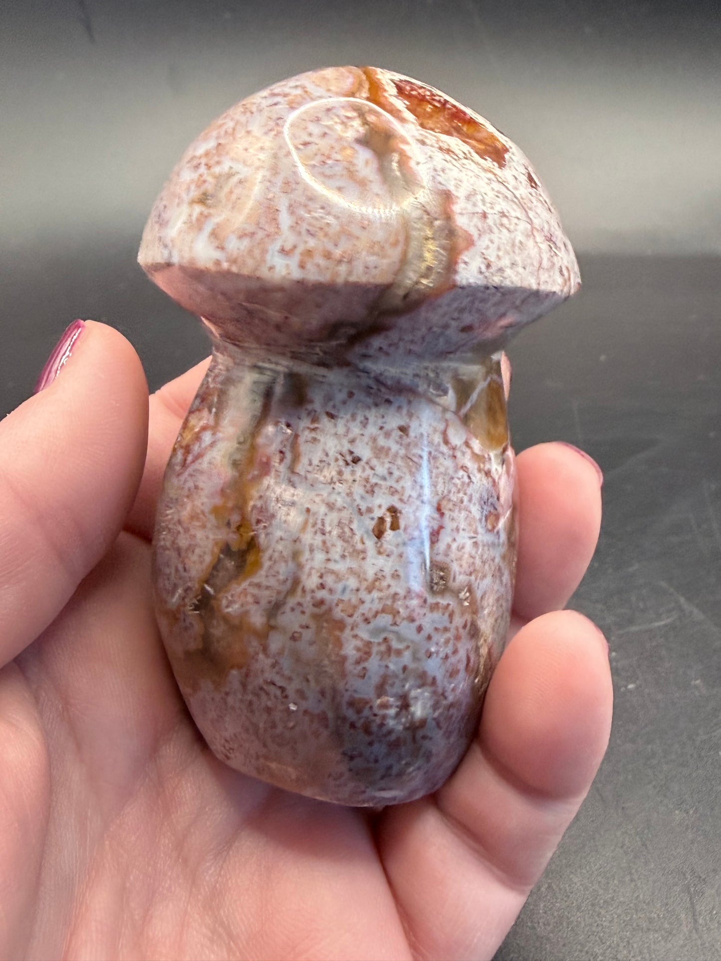 Ocean Jasper Mushroom Carving