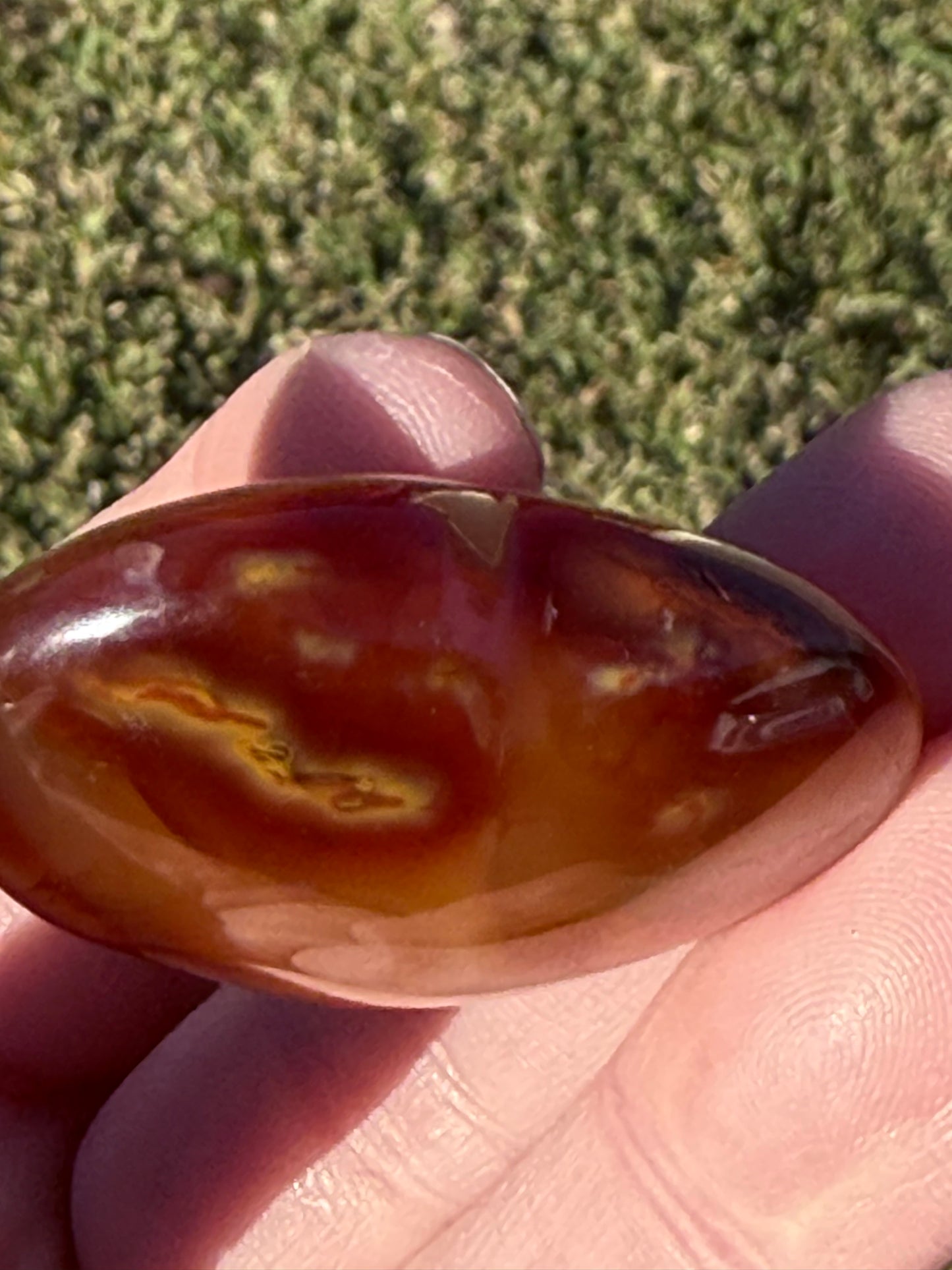 Carnelian Puffy 4cm Heart
