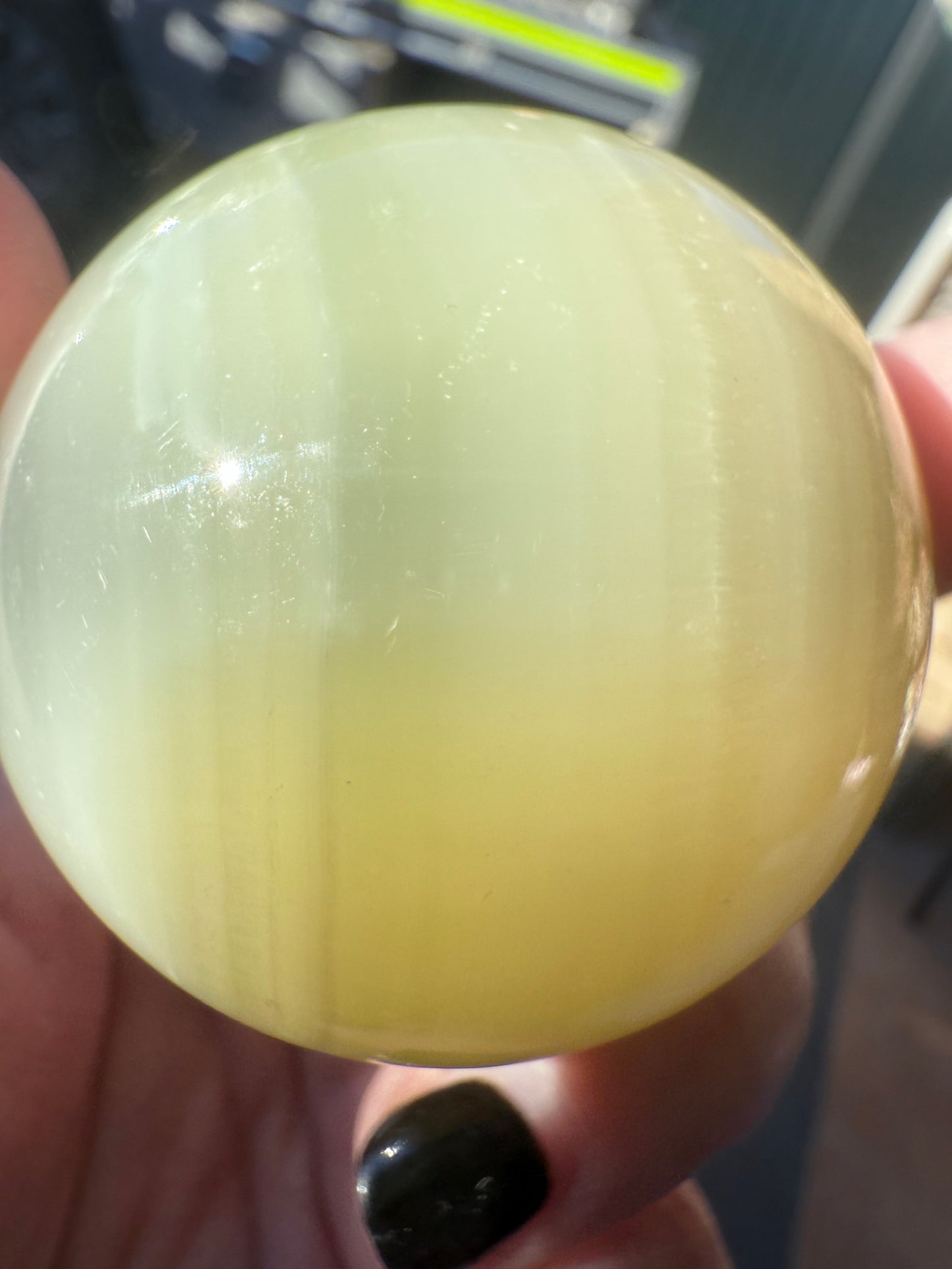 Green Onyx Sphere