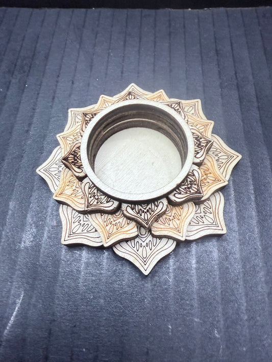 Lotus wooden sphere Holder