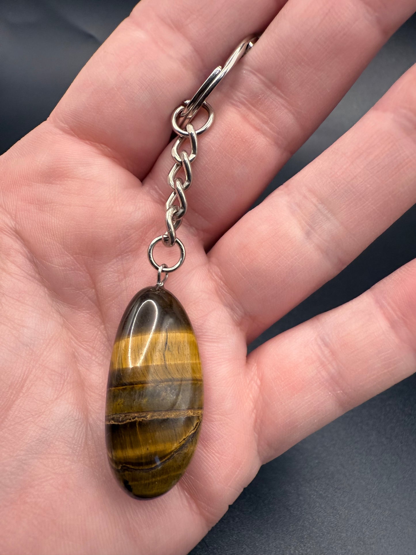Tiger’s Eye Crystal Keychain