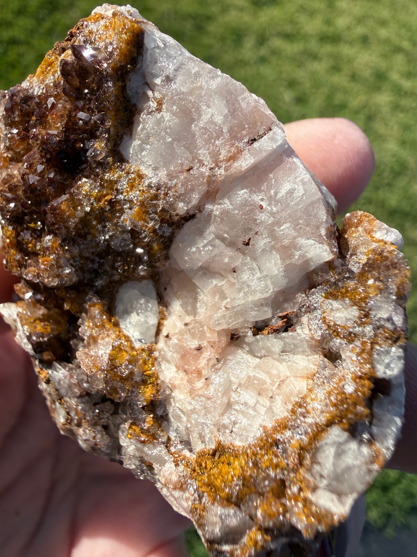 ✨ Manganese with Quartz Cluster