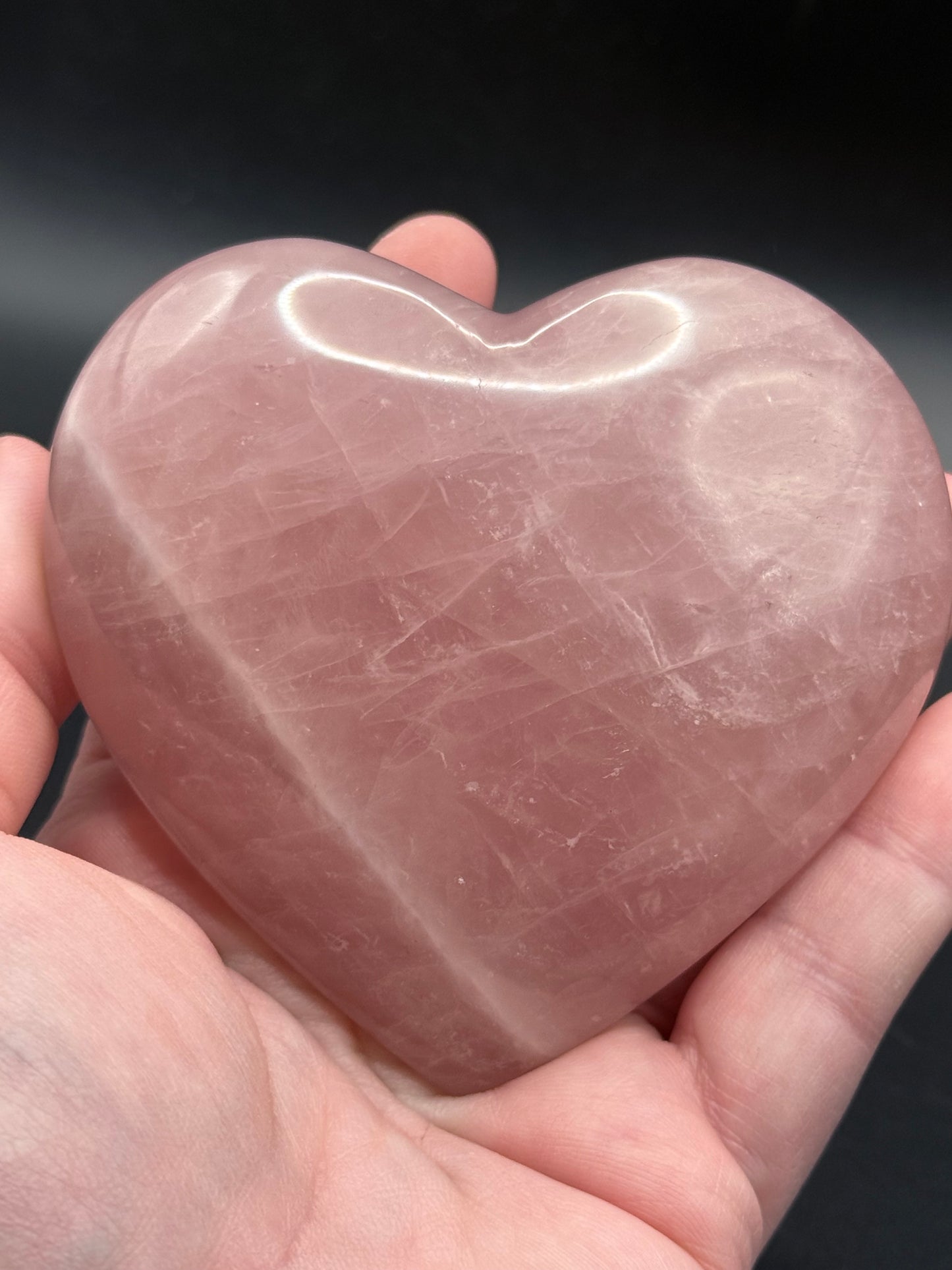 Rose Quartz Heart from Madagascar