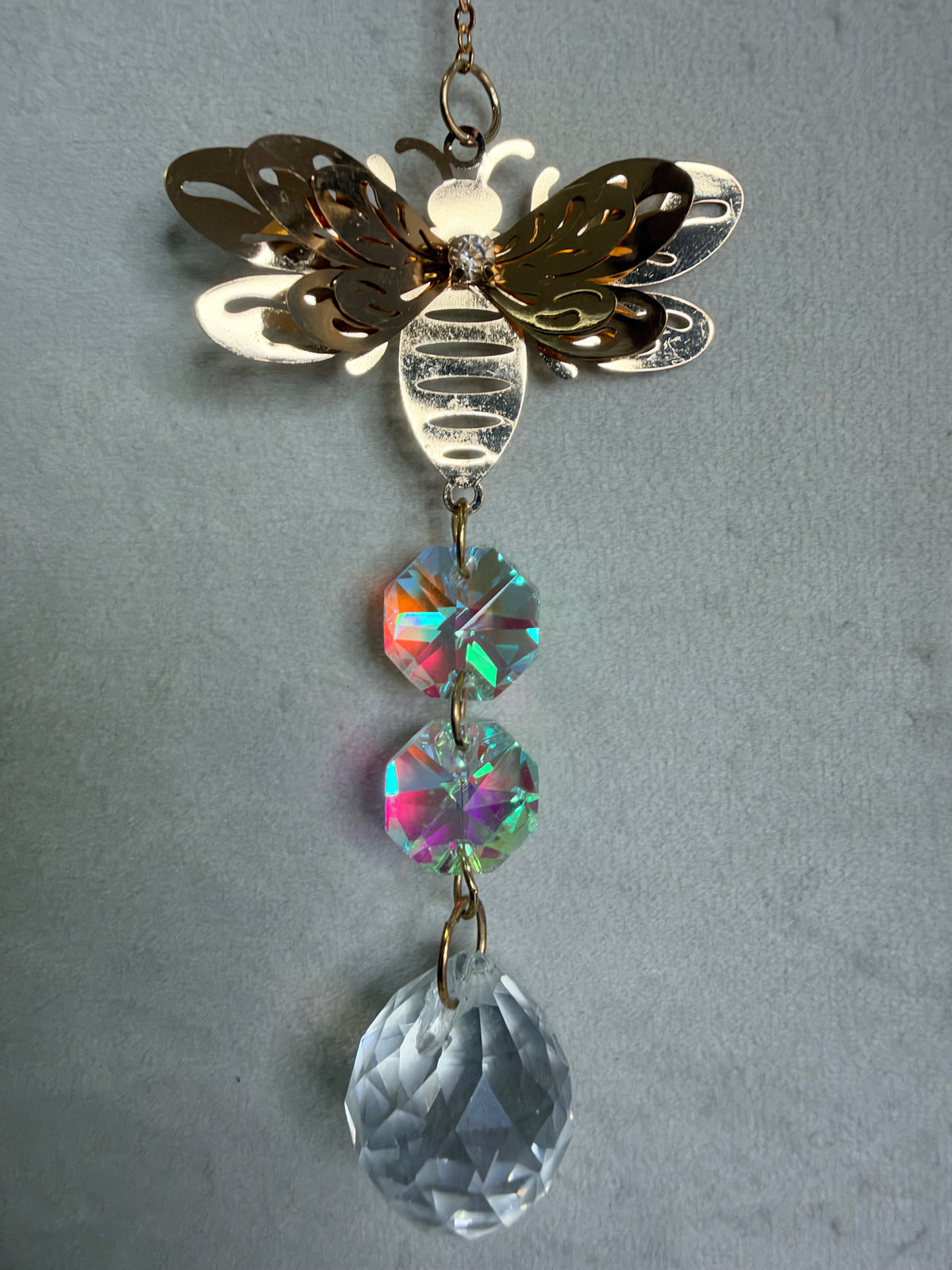 Gold Bee Suncatcher – 30cm