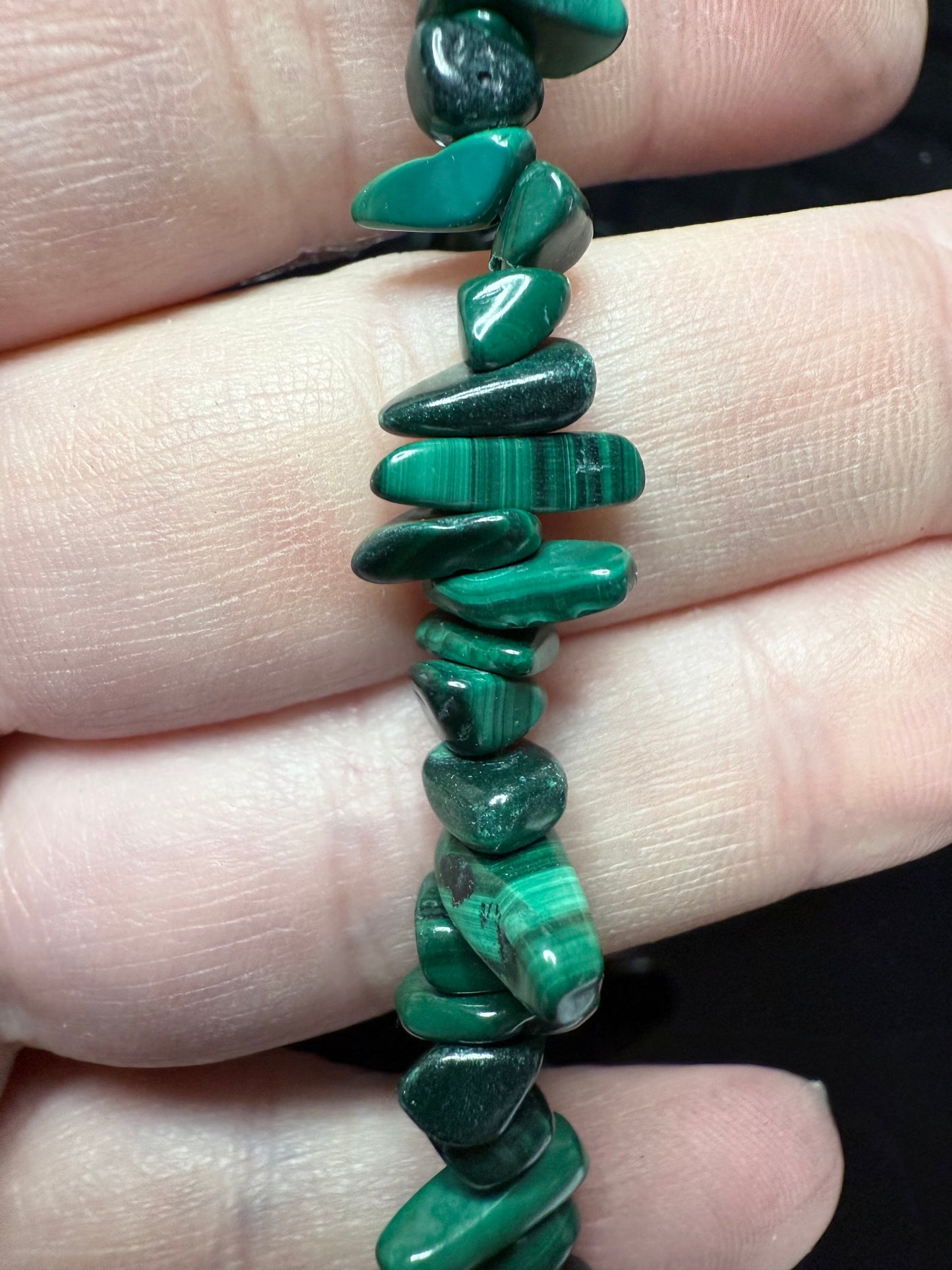 Malachite Chip Bracelet
