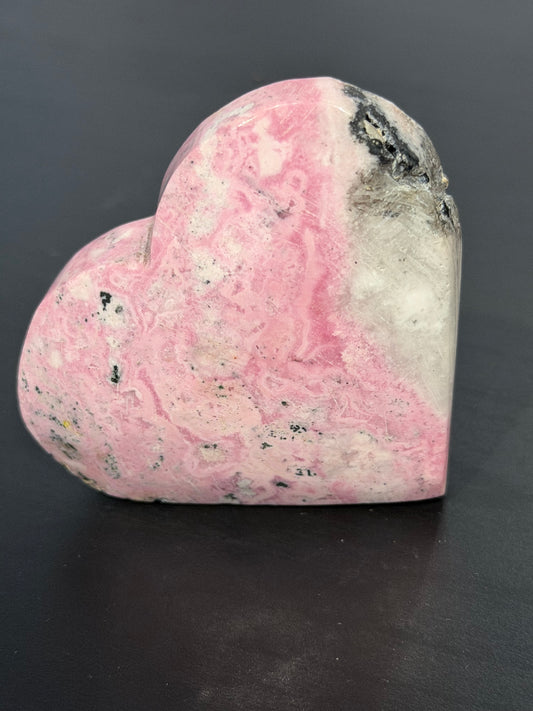 Pink Rhodonite Heart (Peru) B