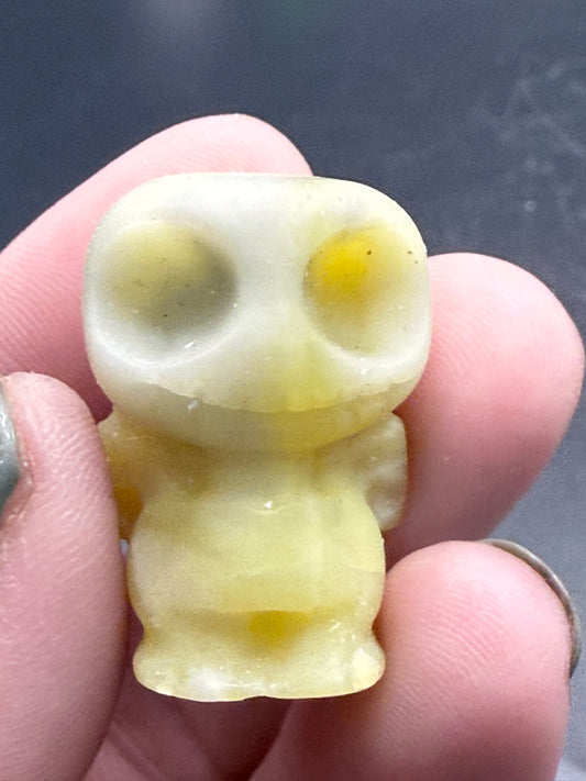 Jack Skellington Yellow Jasper Carving – 3.2cm