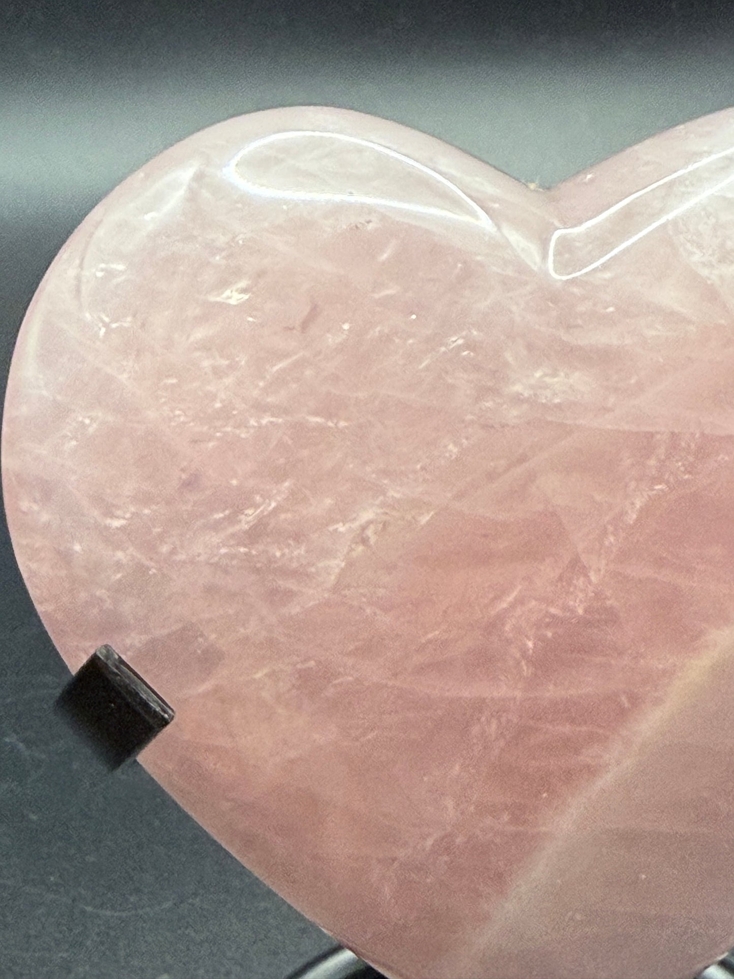 Rose Quartz Heart from Madagascar