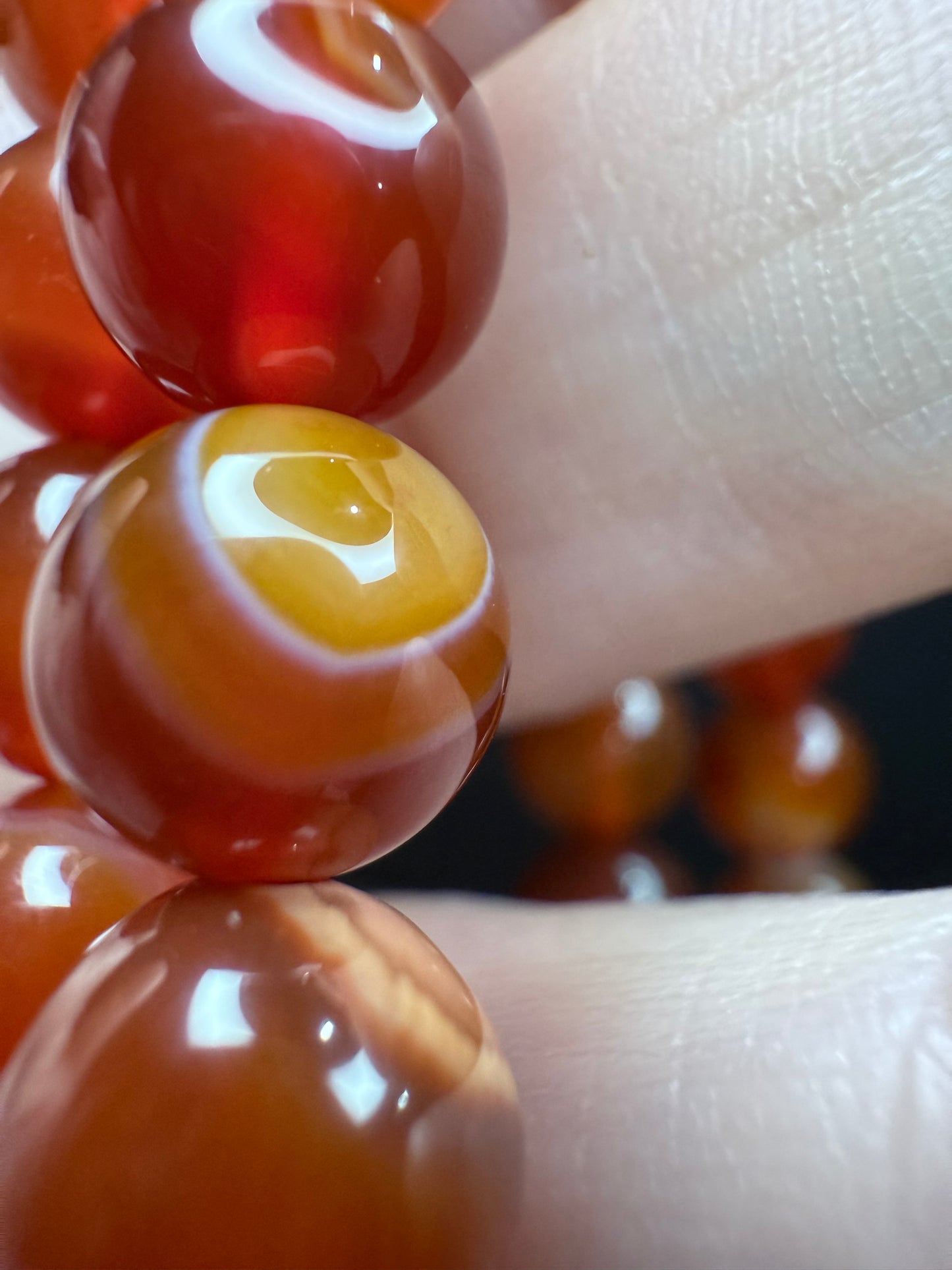 Red Sardonyx bracelet 8mm