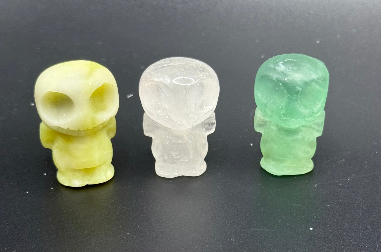 Green Fluorite Jack Skellington Carving ā 3.2cm