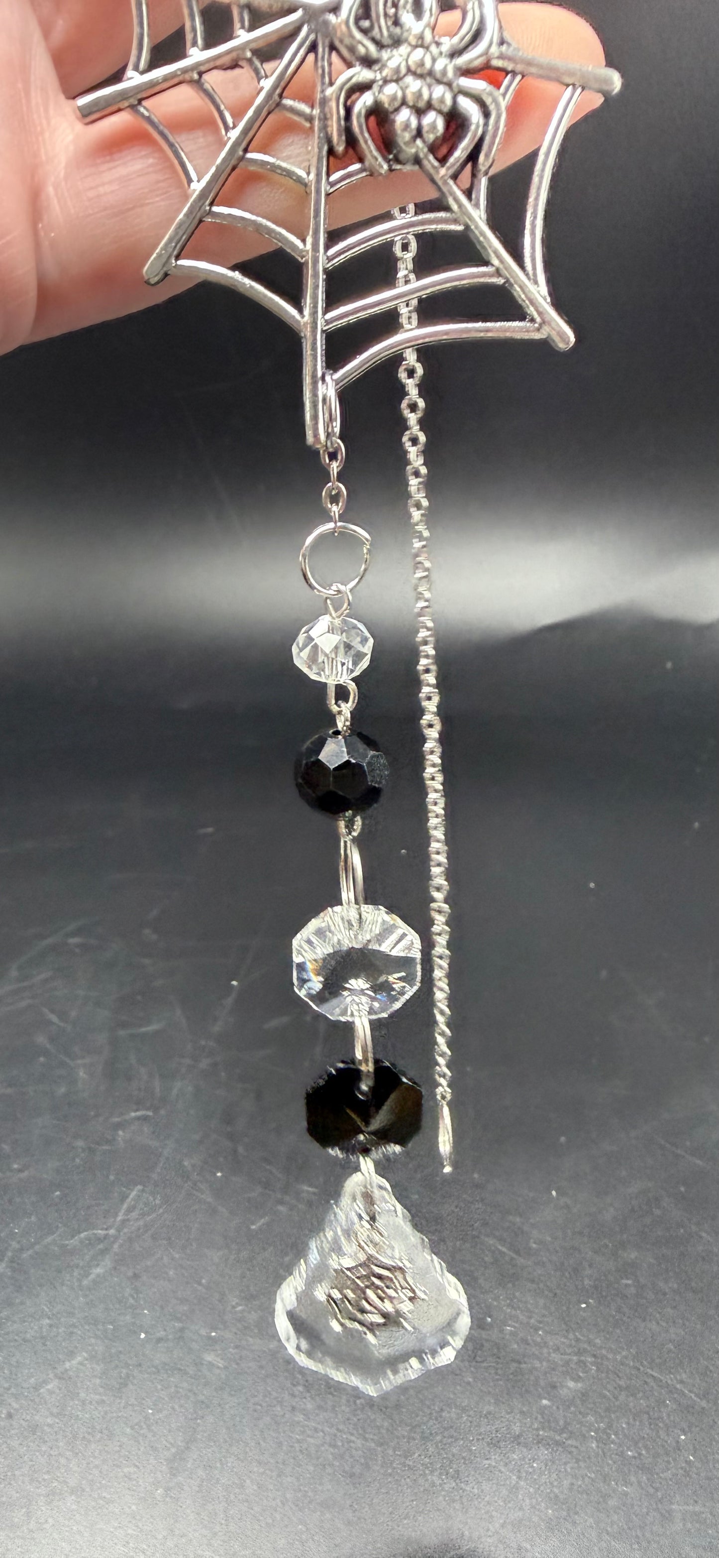 Spider Web Glass Suncatcher