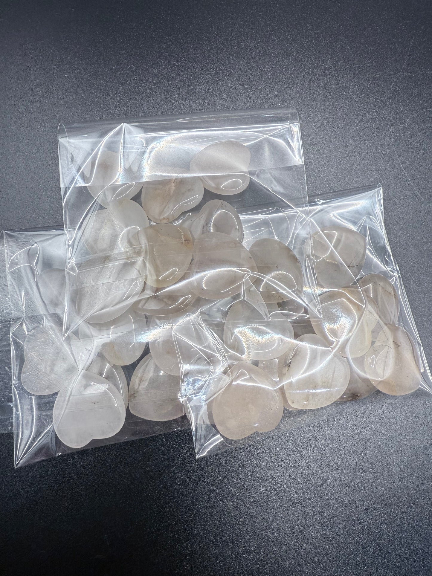 10 Pack Mini Agate Hearts