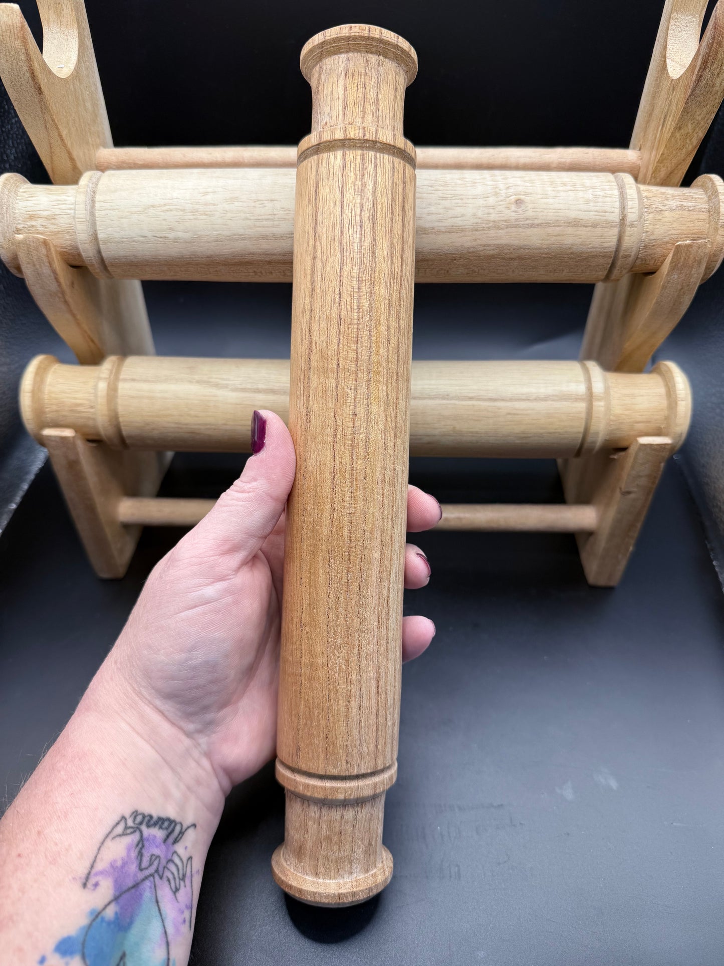 Natural Wooden Bracelet & Display Stand โ 3 Tier